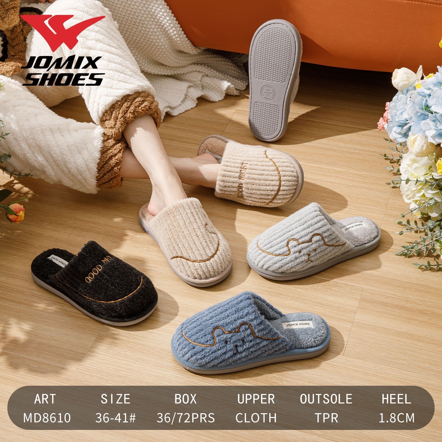 Pantofole da donna Jomix Shoes MD8610 - Fornitura all'ingrosso di Pantofole Donna da Jomix Shoes B2B