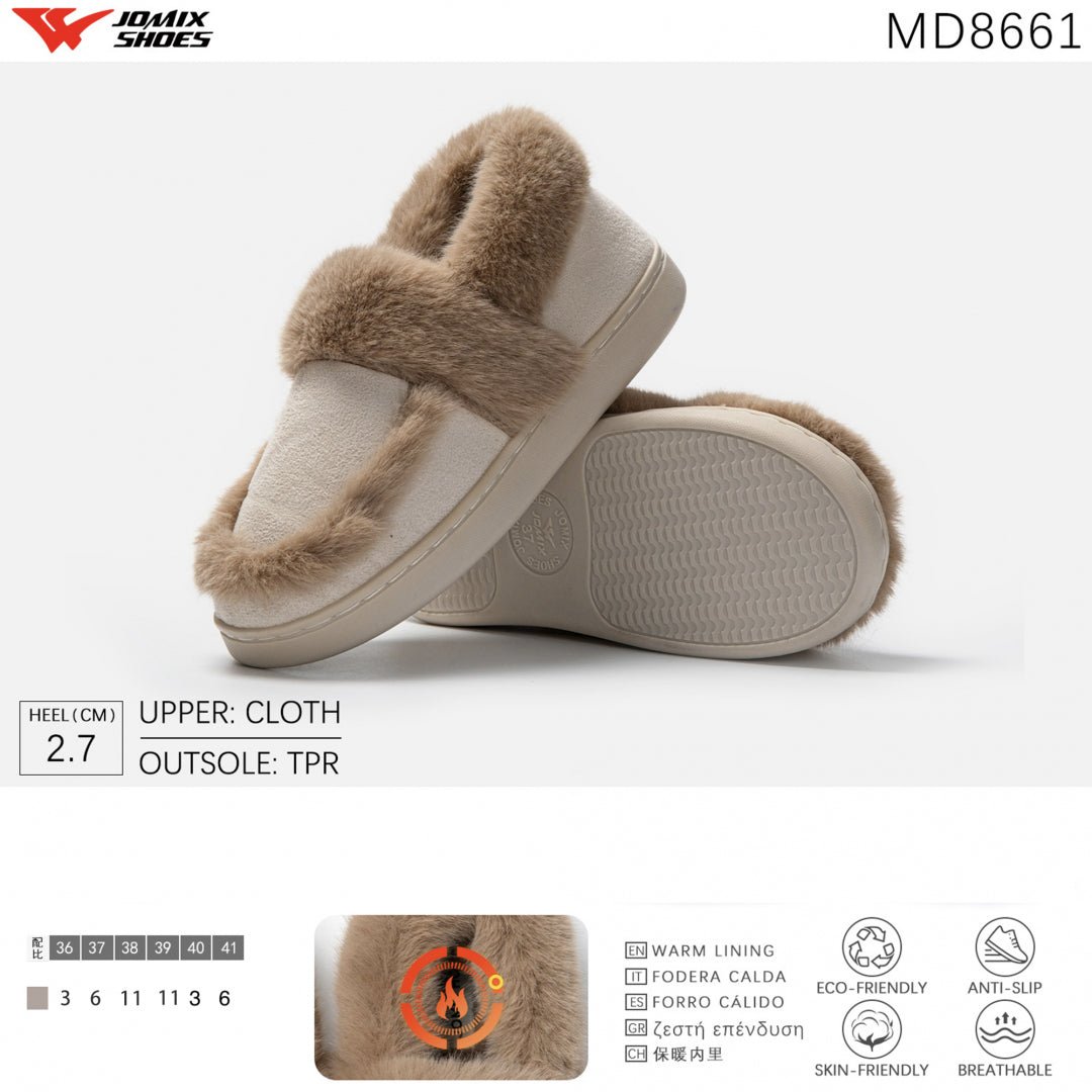 Pantofole da donna Jomix Shoes MD8661 - BEIG - Fornitura all'ingrosso di Pantofole Donna da Jomix Shoes B2B