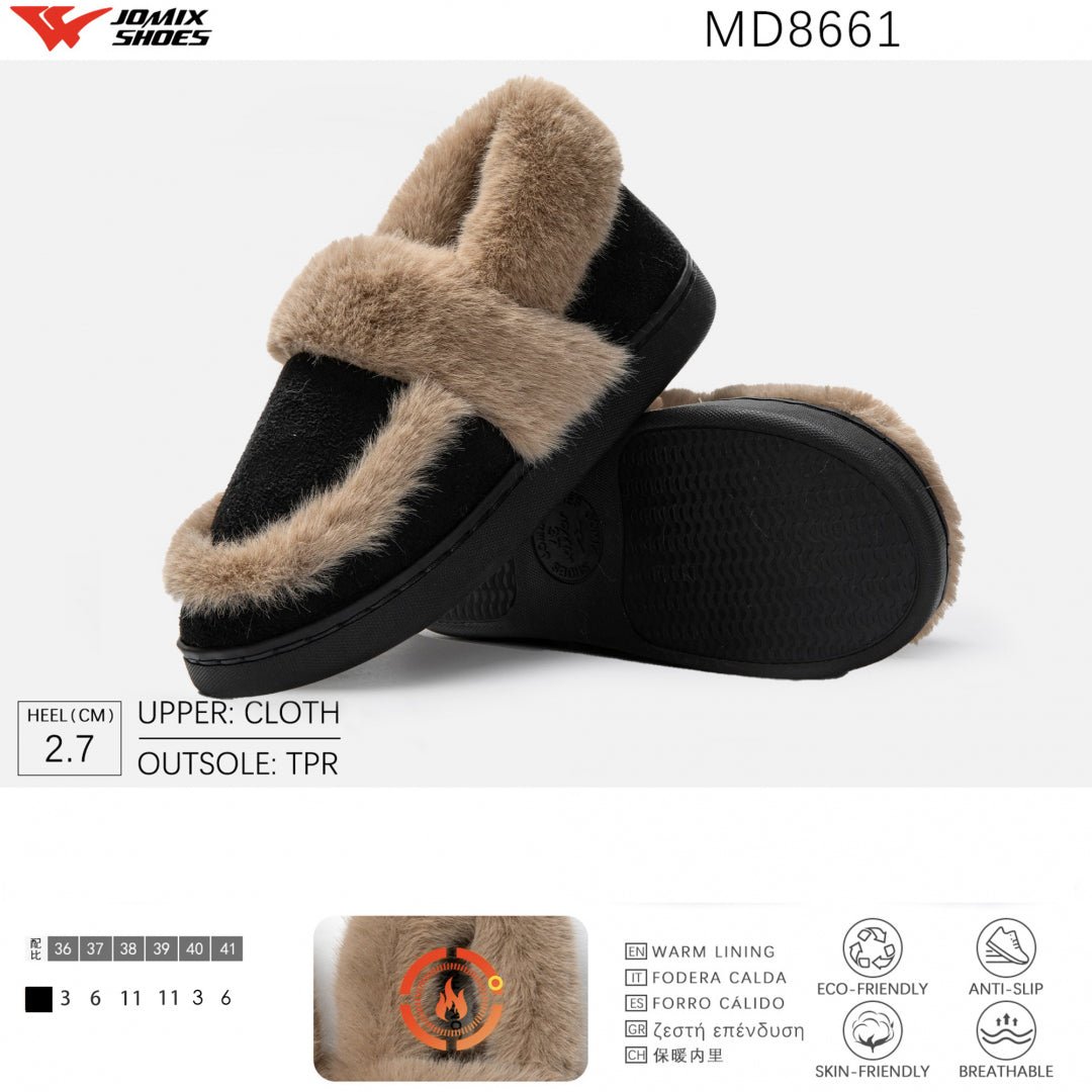 Pantofole da donna Jomix Shoes MD8661 - BLAK - Fornitura all&#39;ingrosso di Pantofole Donna da Jomix Shoes B2B