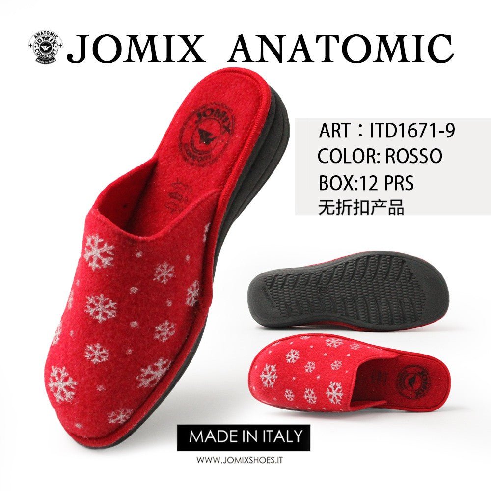 Pantofole da donna Made in Italy invernali anatomiche Jomix Shoes ITD1671 - 9 - Fornitura all'ingrosso di Pantofole Donna da Jomix Shoes B2B