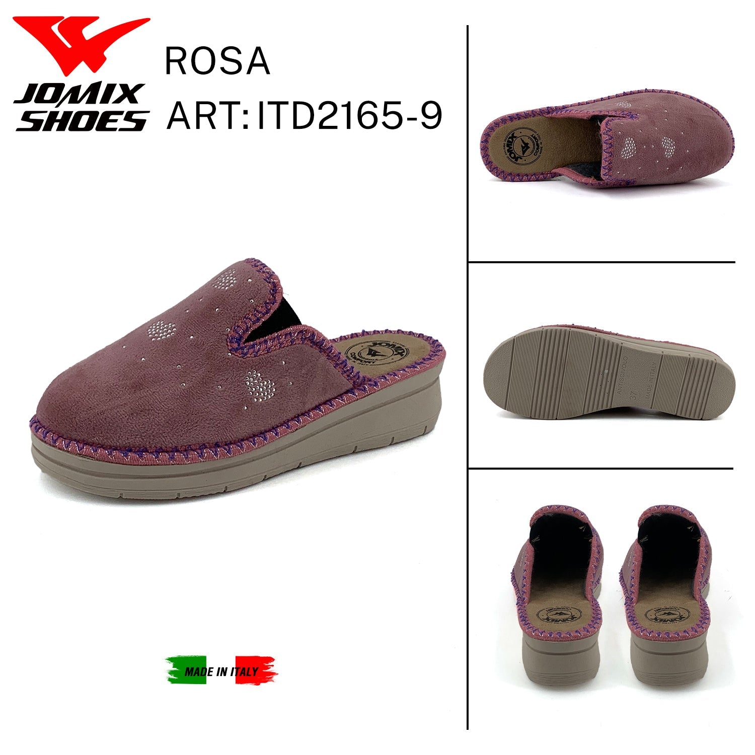 Pantofole Da Donna Made In Italy ITD2165 - 9 - Fornitura all'ingrosso di Pantofole Donna da Jomix Shoes B2B