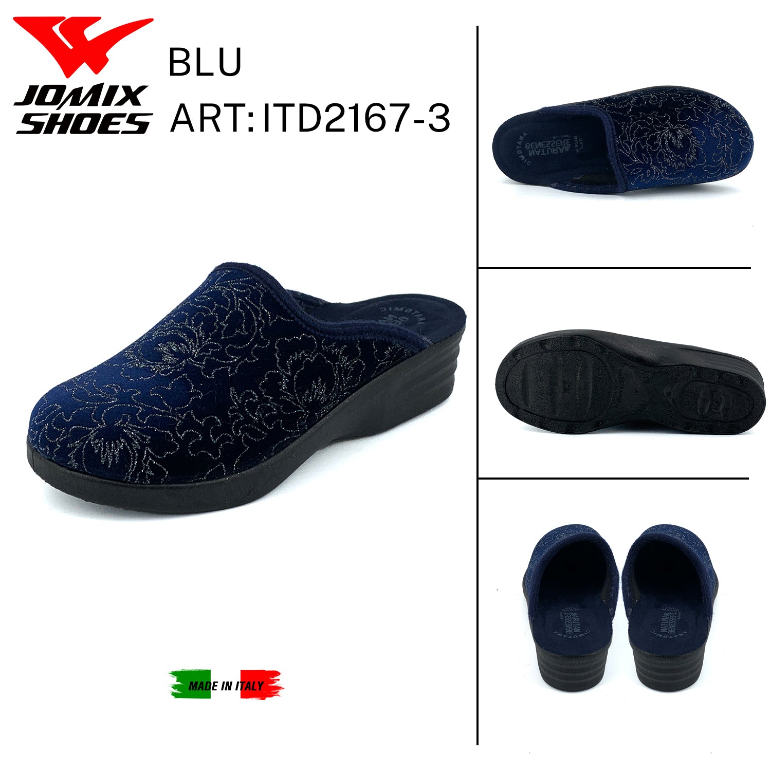 Pantofole Da Donna Made In Italy ITD2167 - 3 - Fornitura all'ingrosso di Pantofole Donna da Jomix Shoes B2B