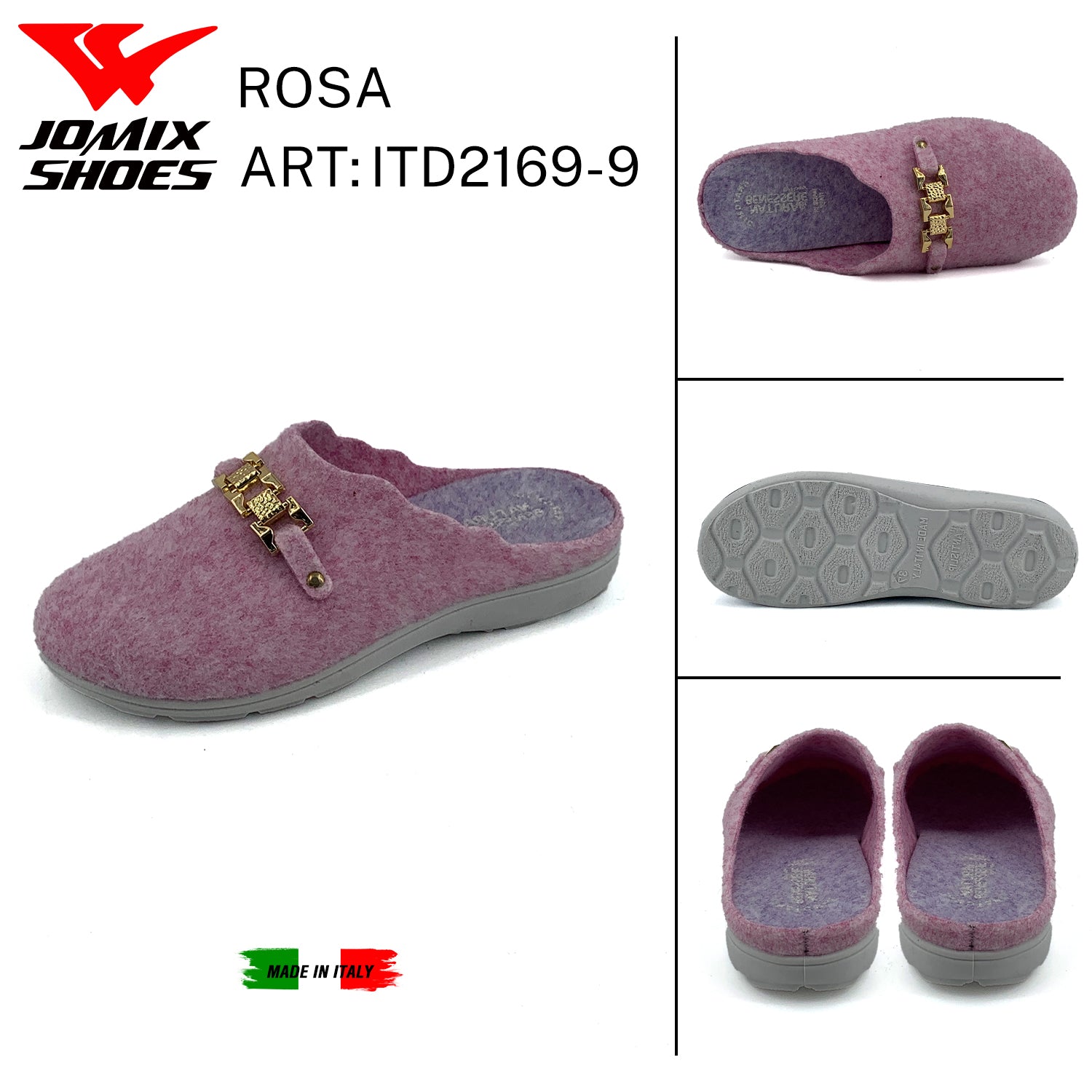 Pantofole Da Donna Made In Italy ITD2169 - 9 - Fornitura all'ingrosso di Pantofole Donna da Jomix Shoes B2B