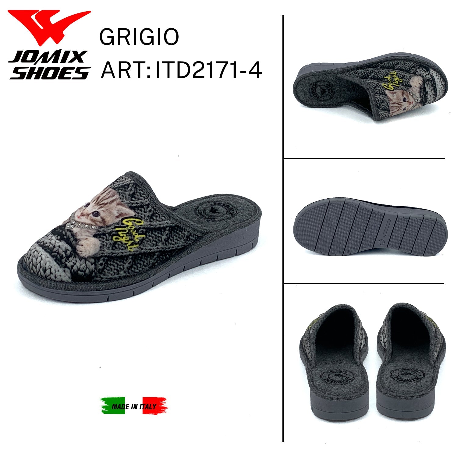 Pantofole Da Donna Made In Italy ITD2171 - 4 - Fornitura all'ingrosso di Pantofole Donna da Jomix Shoes B2B