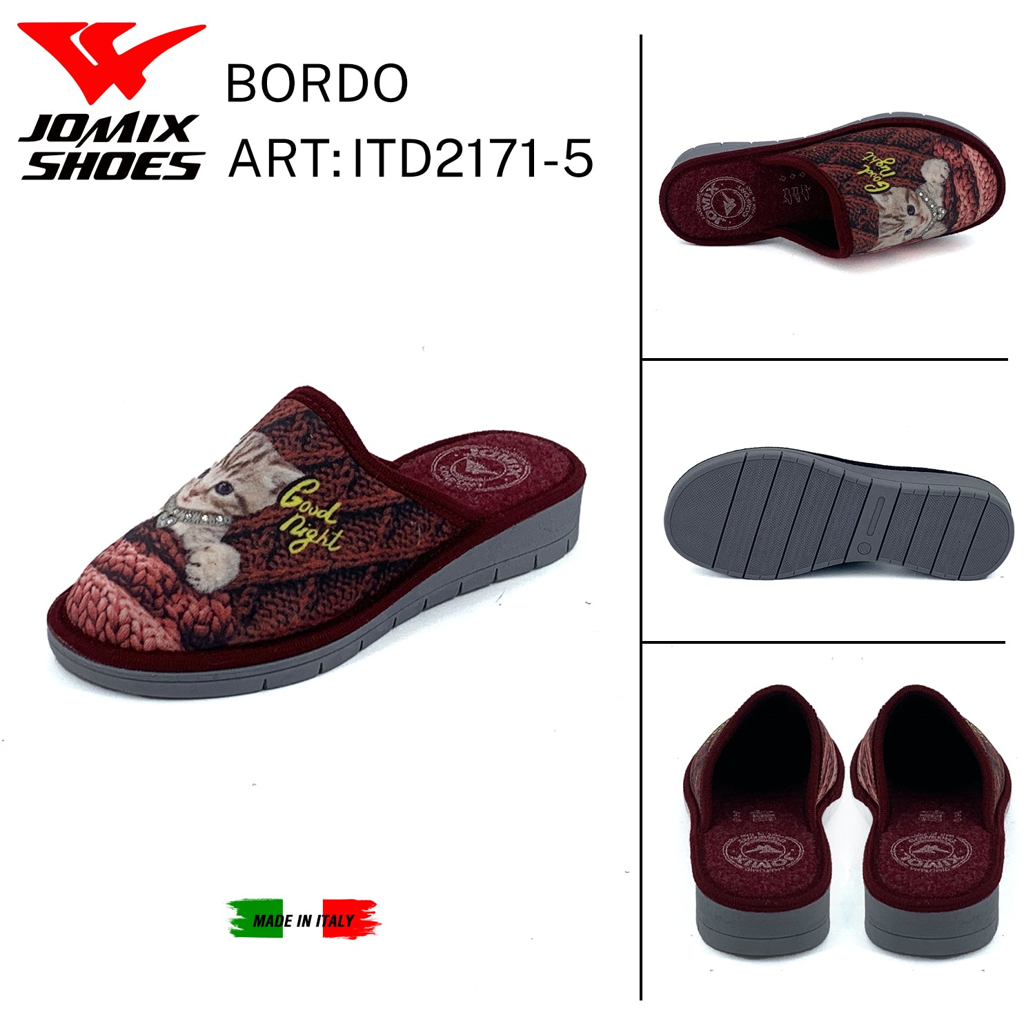 Pantofole Da Donna Made In Italy ITD2171 - 5 - Fornitura all'ingrosso di Pantofole Donna da Jomix Shoes B2B