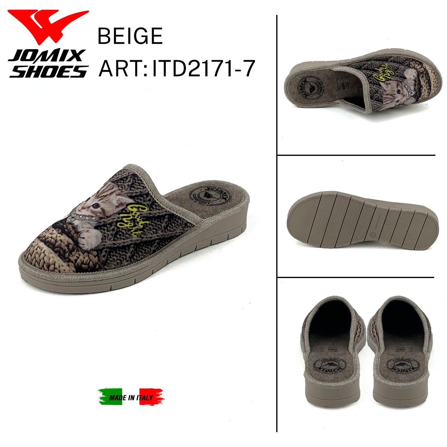 Pantofole Da Donna Made In Italy ITD2171 - 7 - Fornitura all'ingrosso di Pantofole Donna da Jomix Shoes B2B