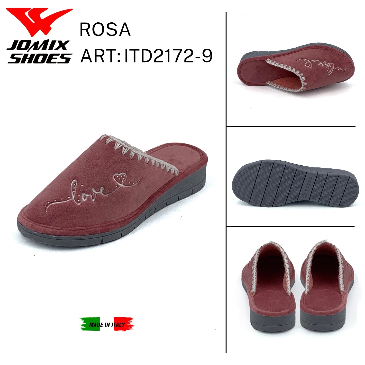 Pantofole Da Donna Made In Italy ITD2172 - 9 - Fornitura all'ingrosso di Pantofole Donna da Jomix Shoes B2B