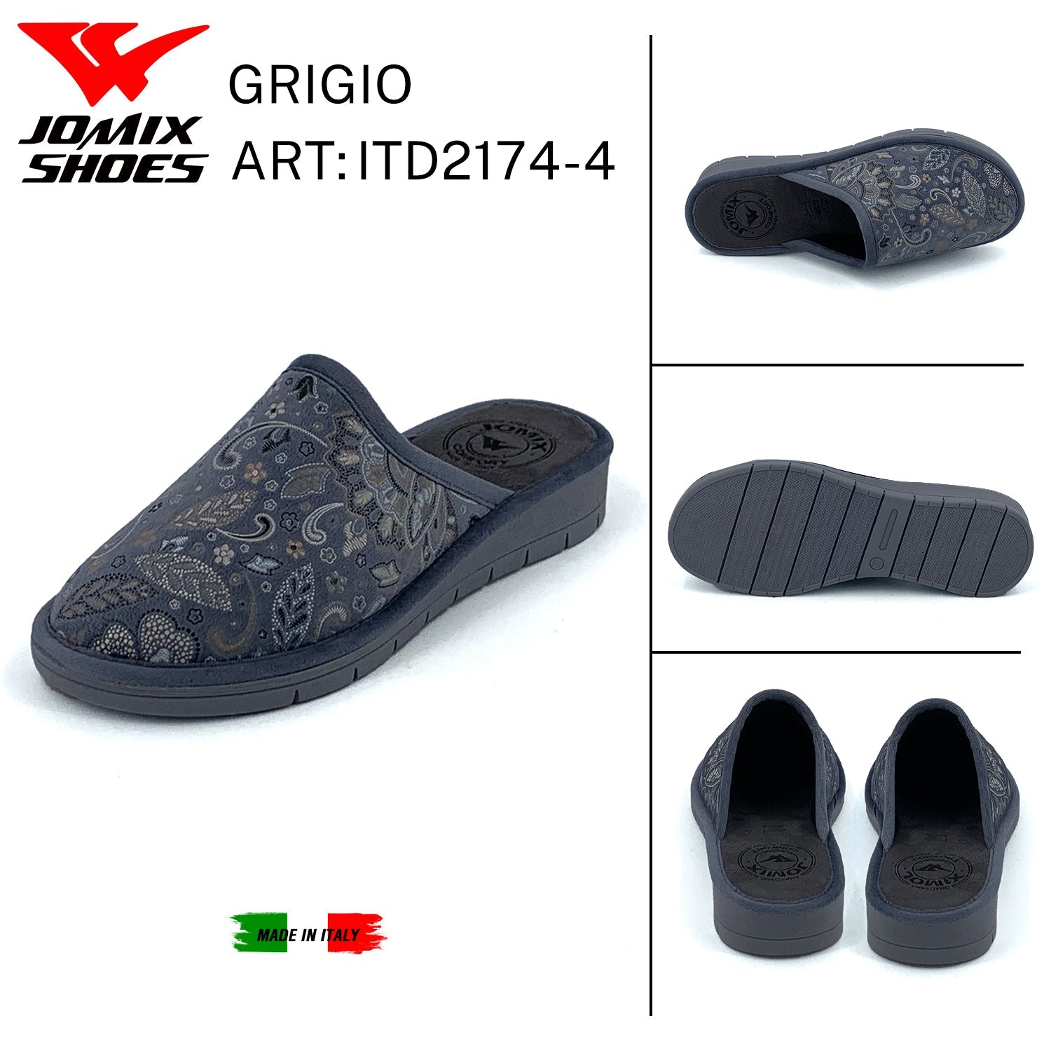 Pantofole Da Donna Made In Italy ITD2173 - 4 - Fornitura all'ingrosso di Pantofole Donna da Jomix Shoes B2B