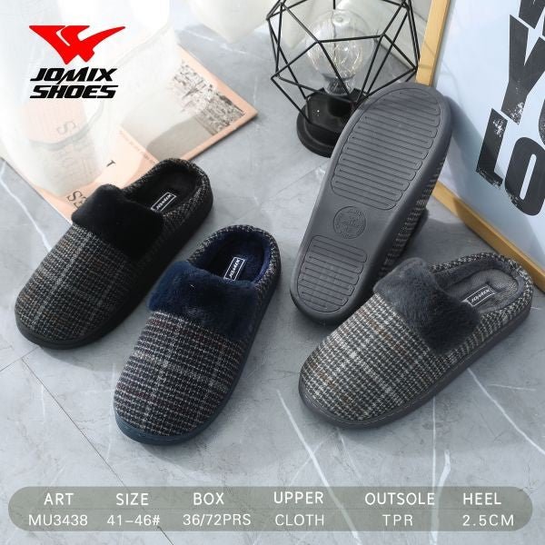 Pantofole da uomo invernali Jomix Shoes MU3438 - Fornitura all&#39;ingrosso di Pantofole Uomo da Jomix Shoes B2B