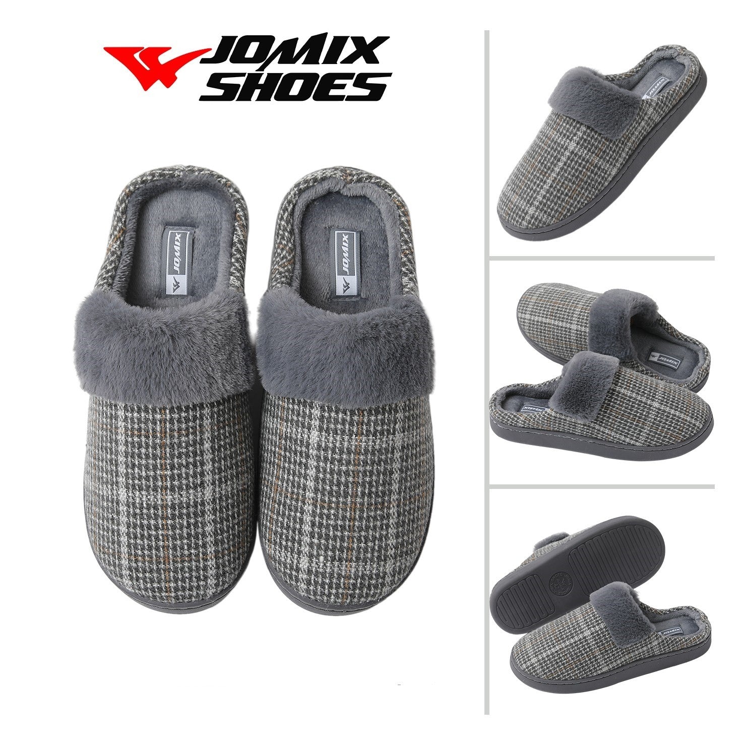 Pantofole da uomo invernali Jomix Shoes MU6021 - 4 - Fornitura all'ingrosso di Pantofole Uomo da Jomix Shoes B2B