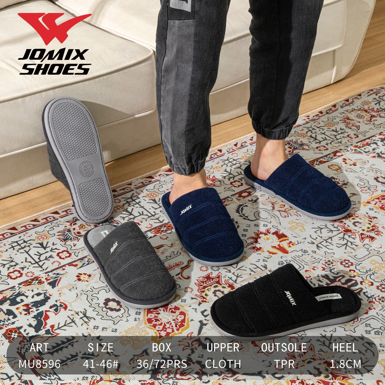 Pantofole da uomo Jomix Shoes MU8596 - Fornitura all'ingrosso di Pantofole Uomo da Jomix Shoes B2B