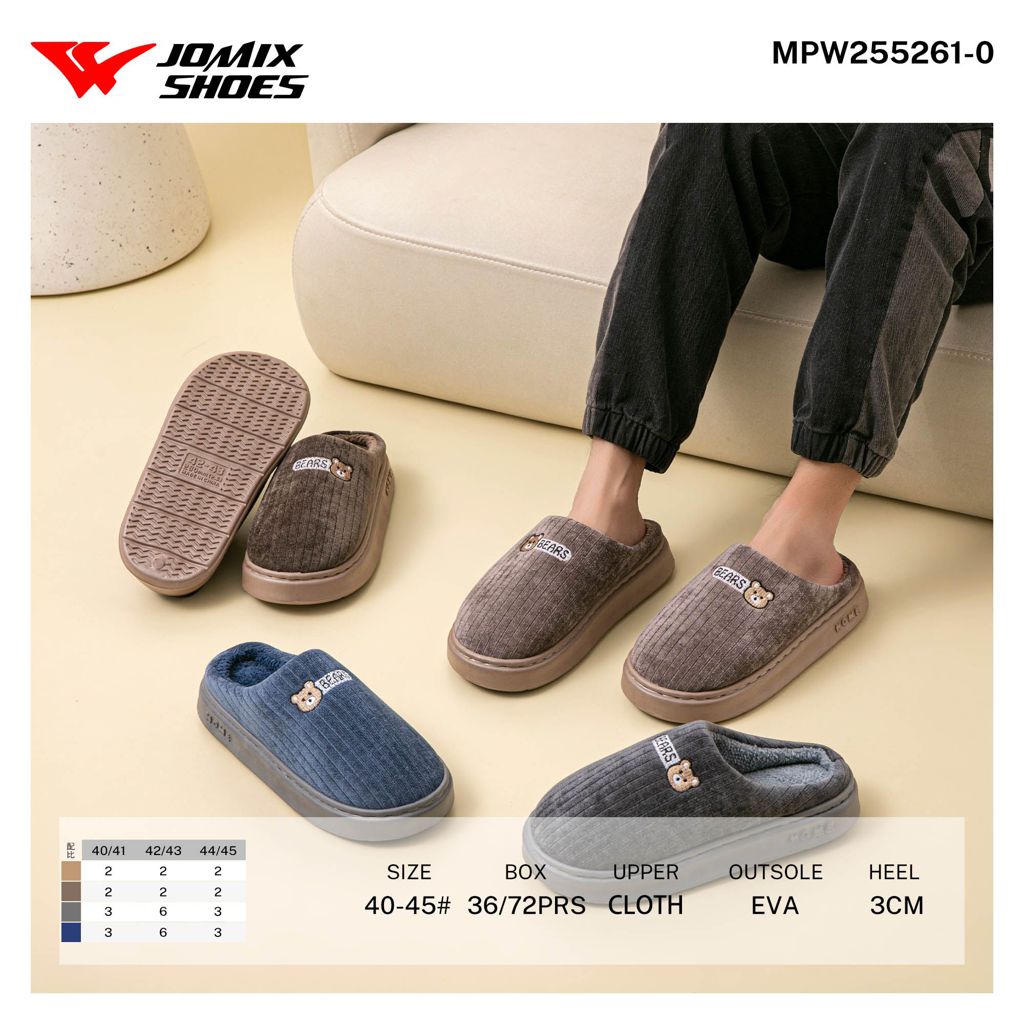 Pantofole da Uomo MPW255261 - 0 - Fornitura all'ingrosso di Pantofole Uomo da Jomix Shoes B2B