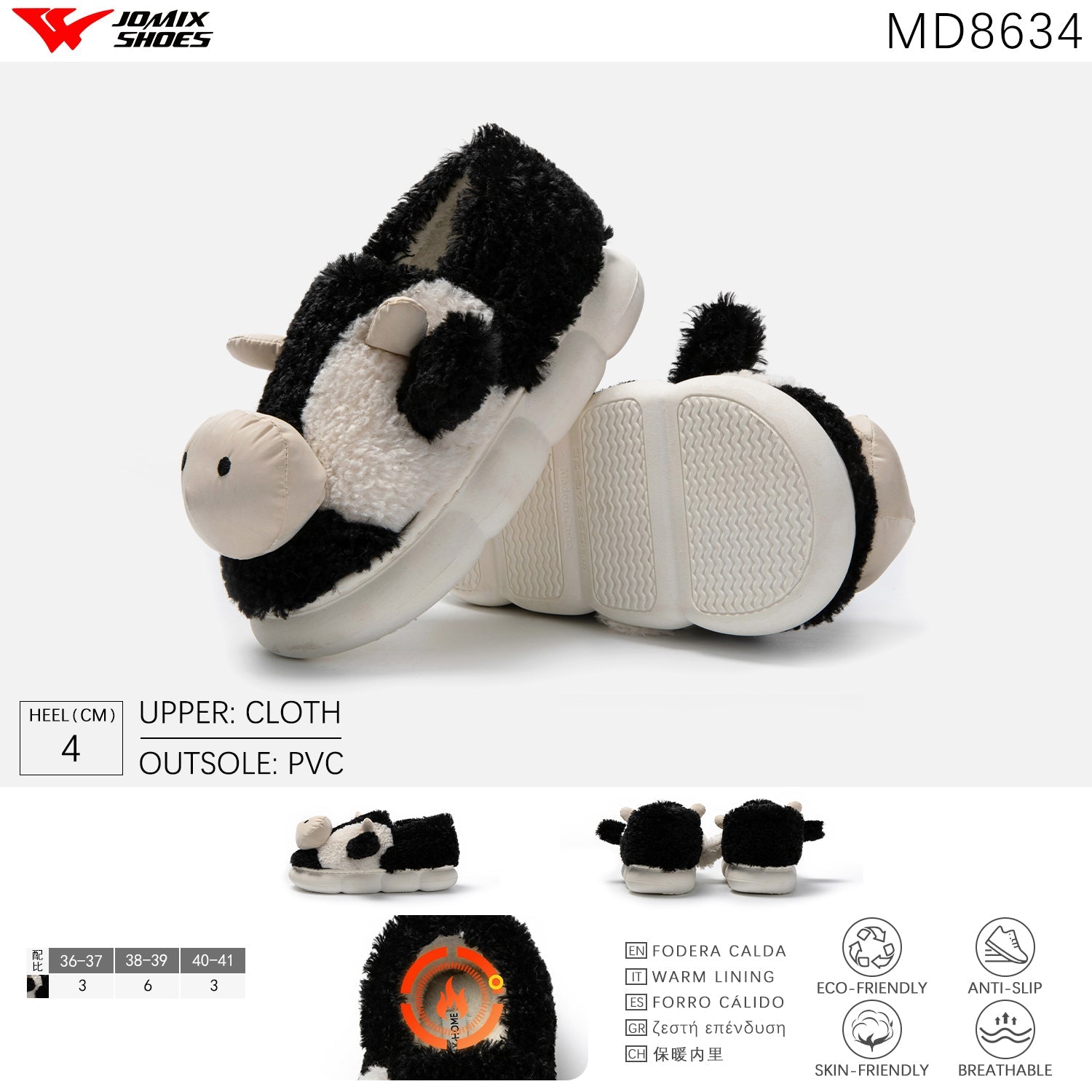 Pantofole peluche Jomix Shoes MD8634