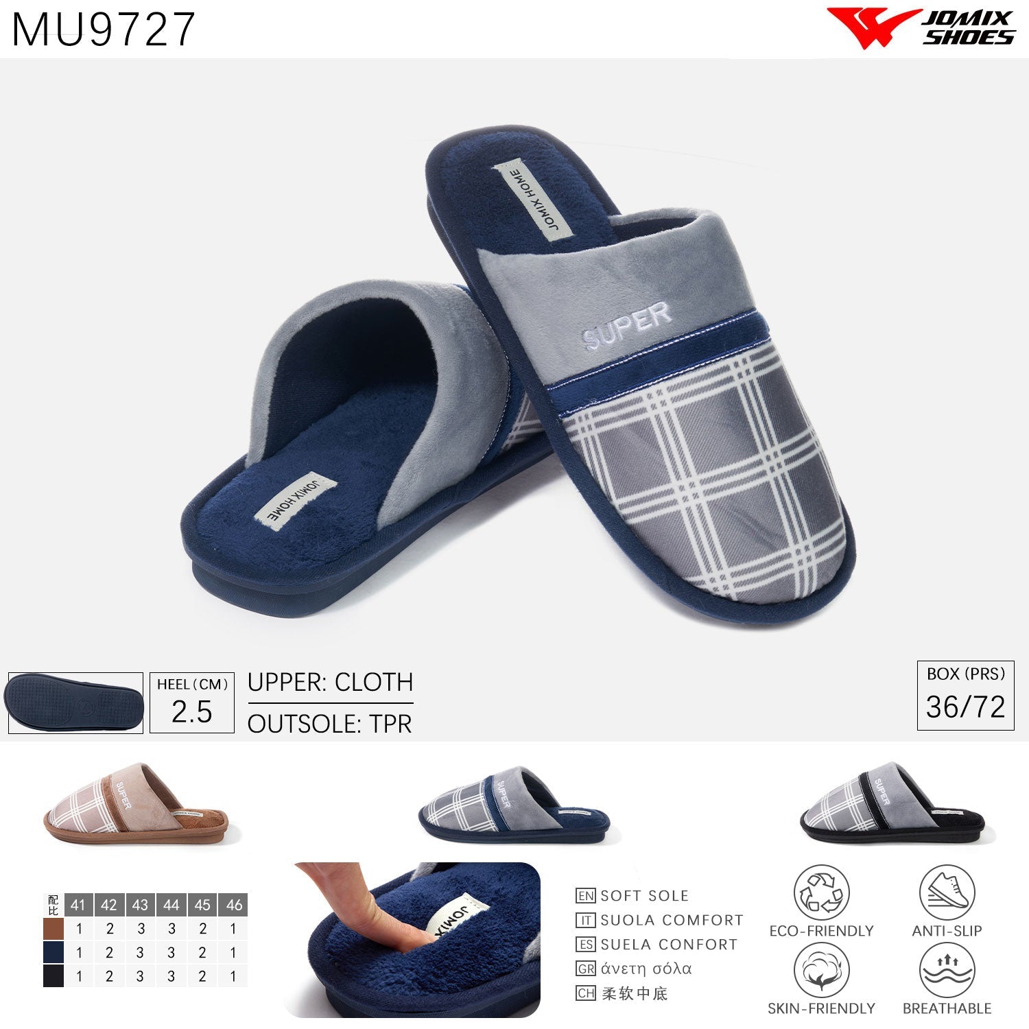 Pantofole Uomo Jomix Shoes MU9727