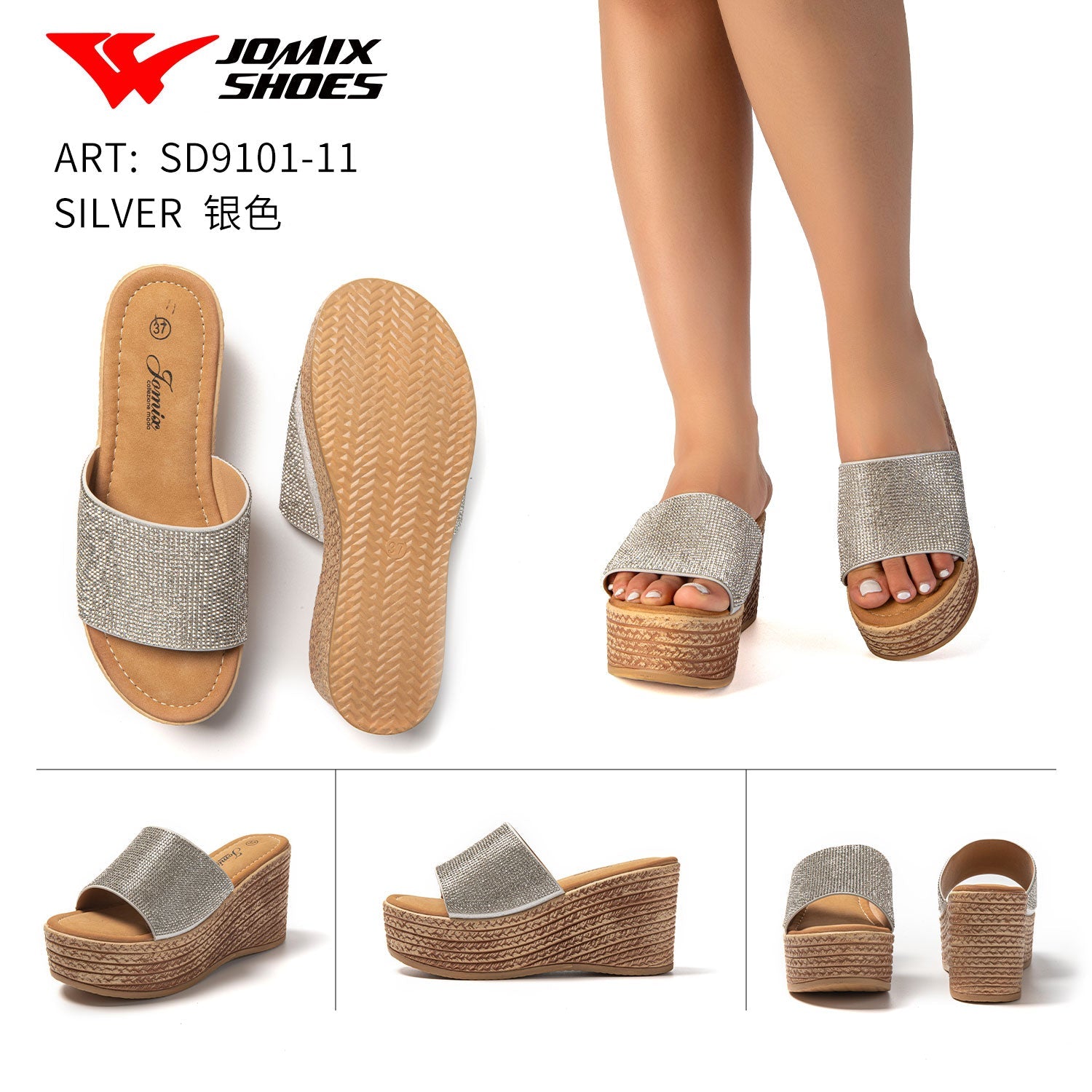 Sandali Da Donna Con Zeppa Jomix Shoes Sd9101 - 11 - Fornitura all'ingrosso di Sandali Donna da Jomix Shoes B2B