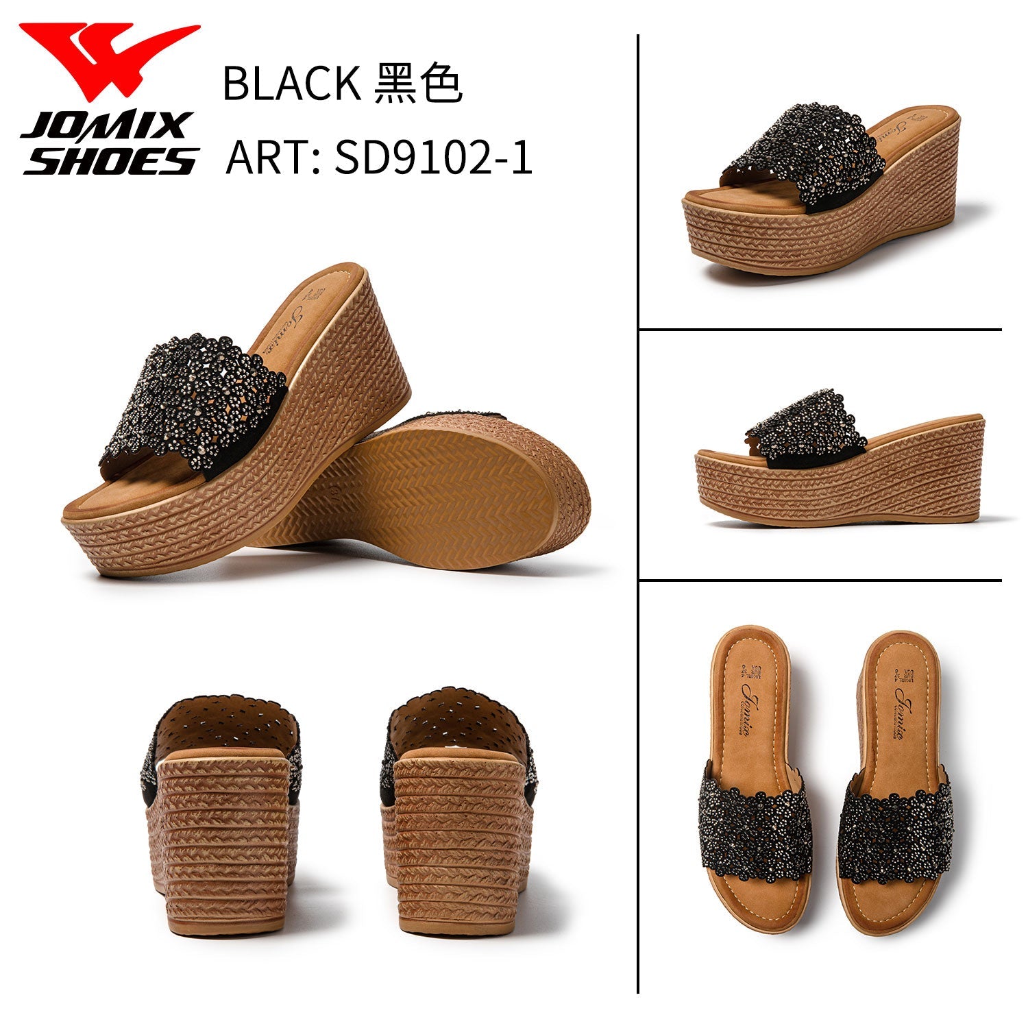 Sandali Da Donna Con Zeppa Jomix Shoes Sd9102 - 1 - Fornitura all'ingrosso di Sandali Donna da Jomix Shoes B2B