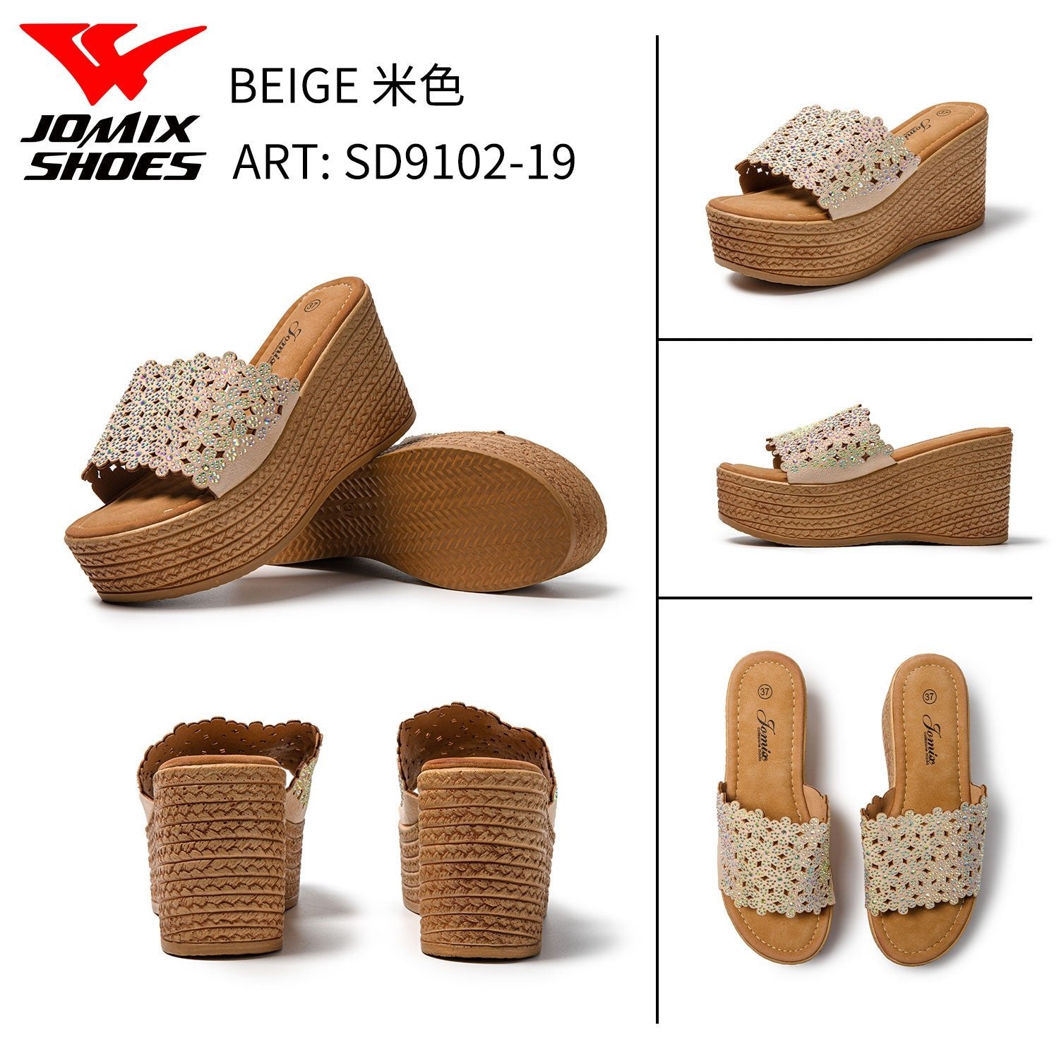 Sandali Da Donna Con Zeppa Jomix Shoes Sd9102 - 19 - Fornitura all'ingrosso di Sandali Donna da Jomix Shoes B2B