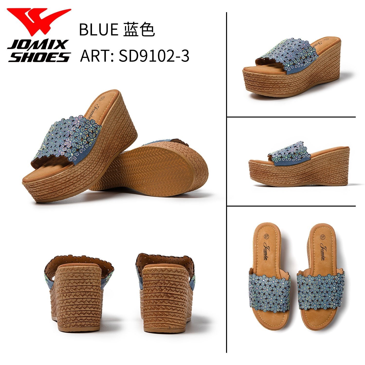 Sandali Da Donna Con Zeppa Jomix Shoes Sd9102 - 3 - Fornitura all'ingrosso di Sandali Donna da Jomix Shoes B2B