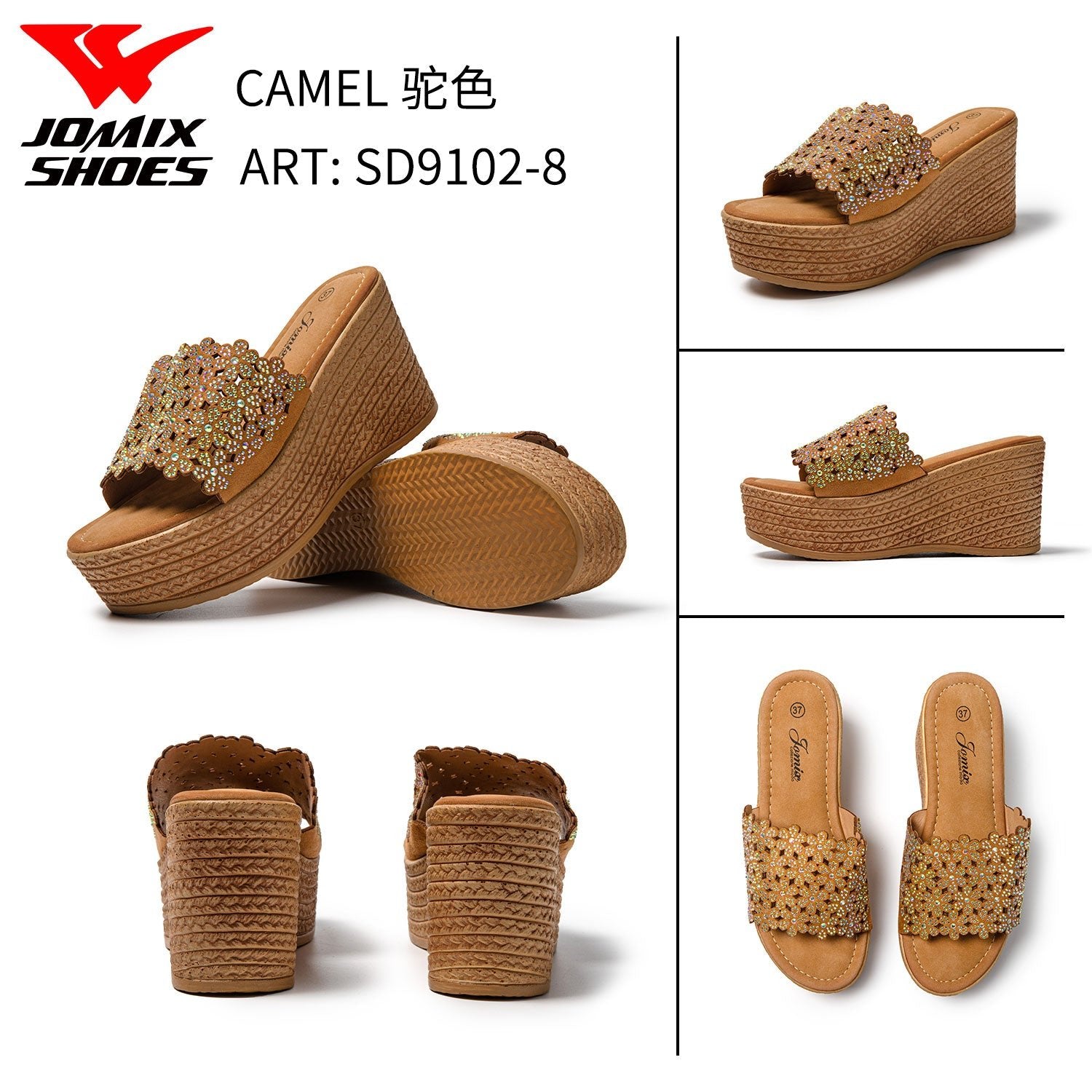 Sandali Da Donna Con Zeppa Jomix Shoes Sd9102 - 8 - Fornitura all'ingrosso di Sandali Donna da Jomix Shoes B2B