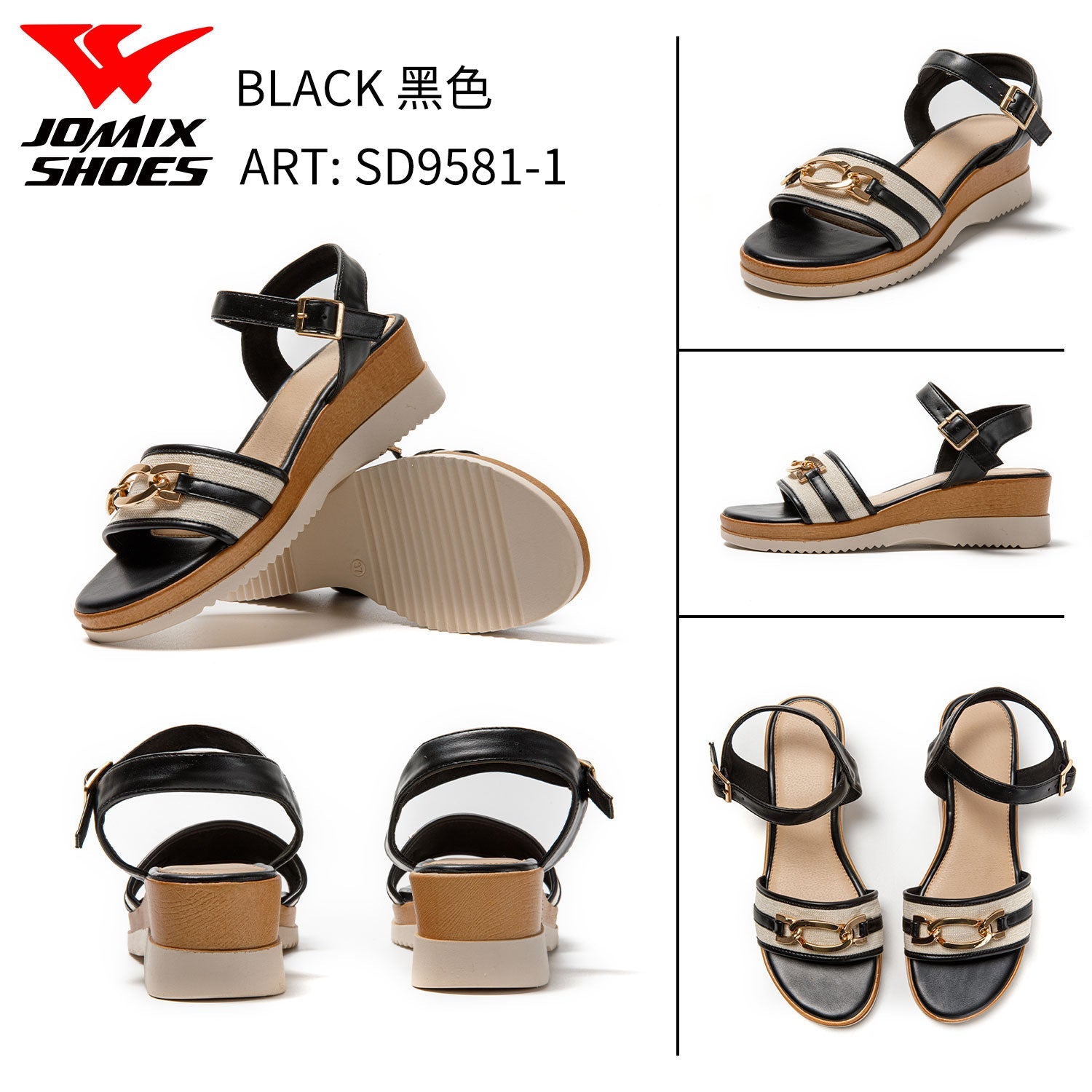 Sandali Da Donna Con Zeppa Jomix Shoes Sd9581 - 1 - Fornitura all'ingrosso di Sandali Donna da Jomix Shoes B2B