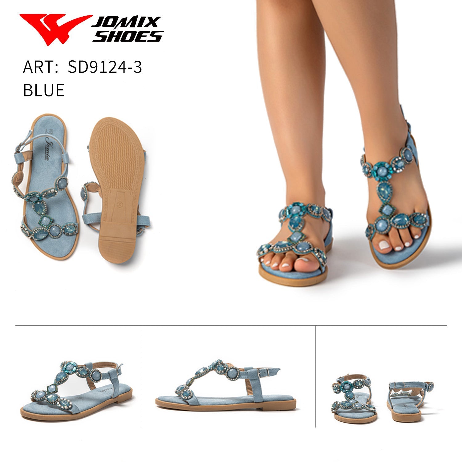 Sandali Da Donna Estive Jomix Shoes Sd9124 - 3 - Fornitura all'ingrosso di Sandali Donna da Jomix Shoes B2B