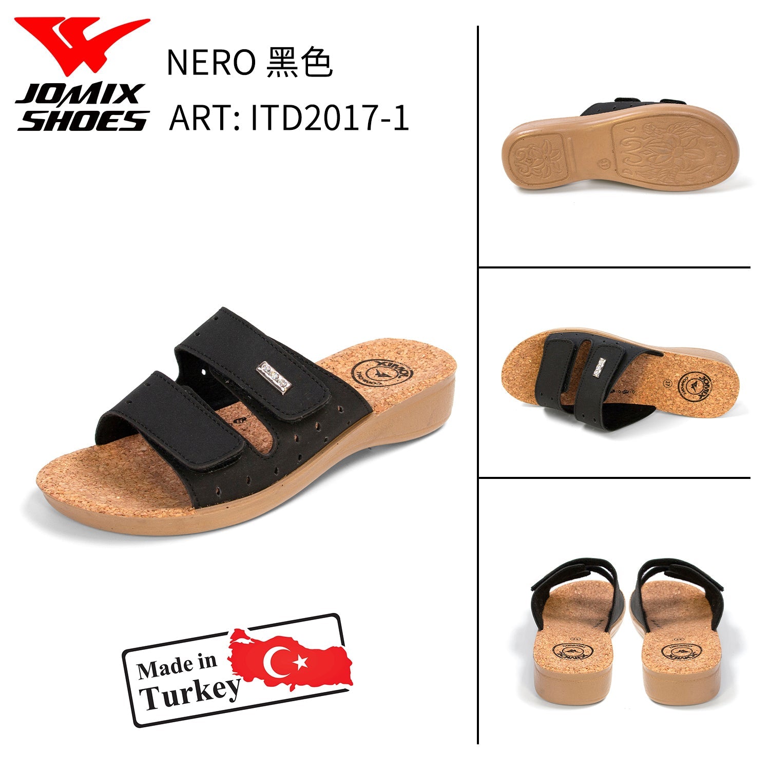 Sandali Da Donna Estive Made In Turkey Jomix Shoes ITD2017 - 1 - Fornitura all'ingrosso di Sandali Donna da Jomix Shoes B2B