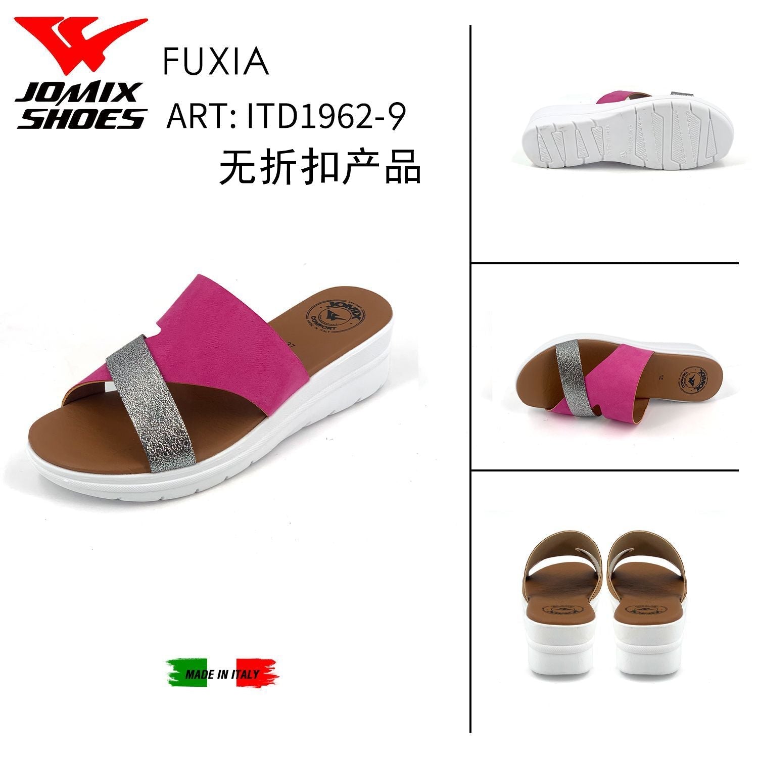 Sandali Da Donna Made In Italy ITD1962 - 9 - Fornitura all'ingrosso di Sandali Donna da Jomix Shoes B2B