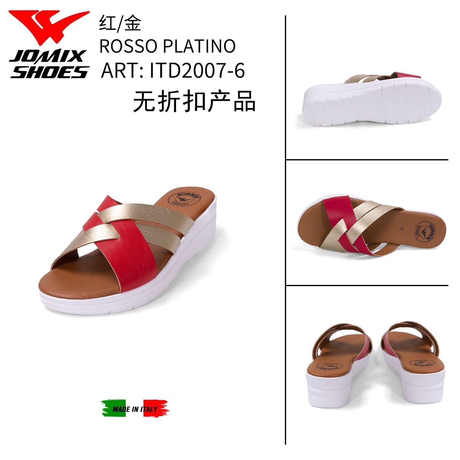 Sandali Da Donna Made In Italy ITD2007 - 6 - Fornitura all'ingrosso di Sandali Donna da Jomix Shoes B2B