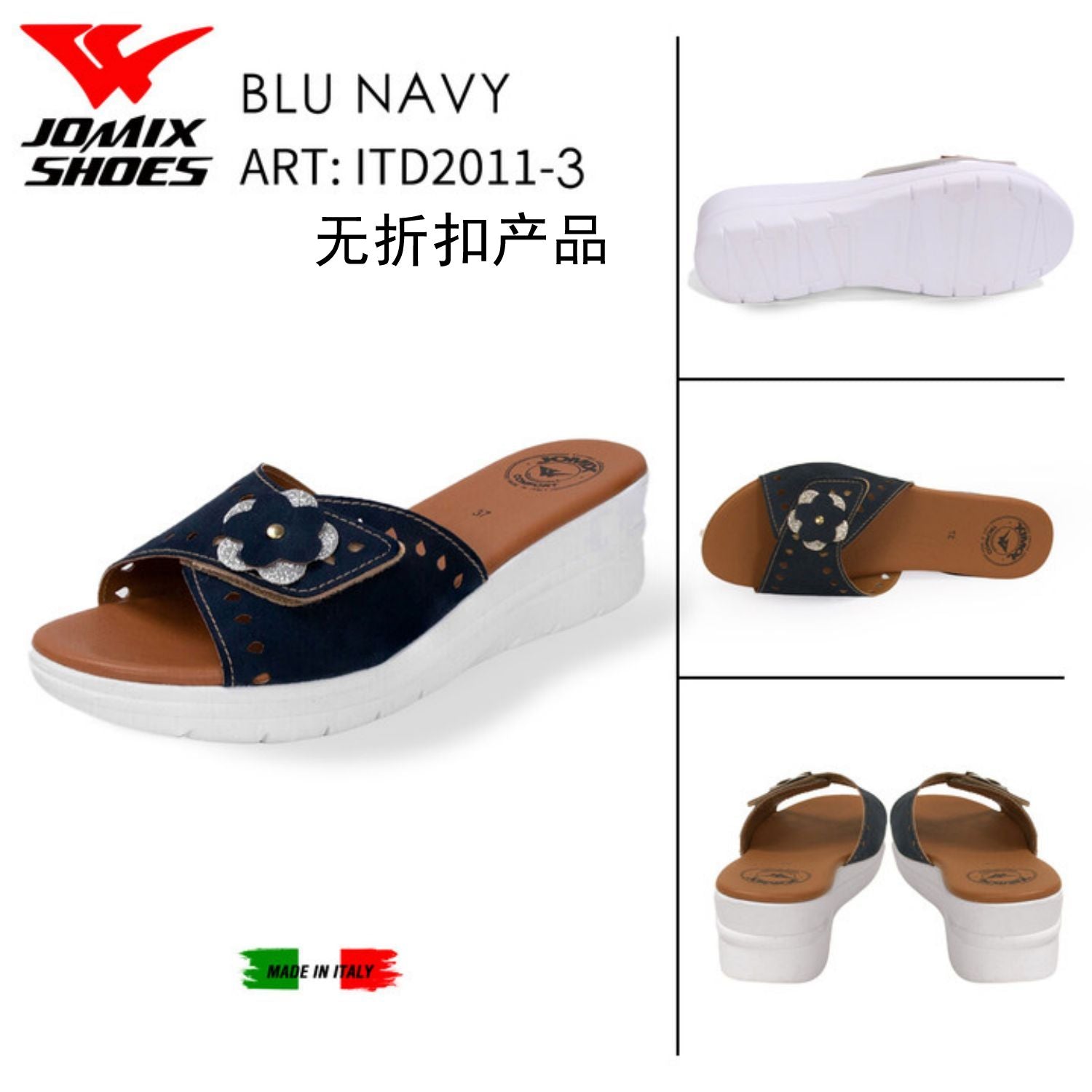 Sandali Da Donna Made In Italy ITD2011 - 3 - Fornitura all'ingrosso di Sandali Donna da Jomix Shoes B2B