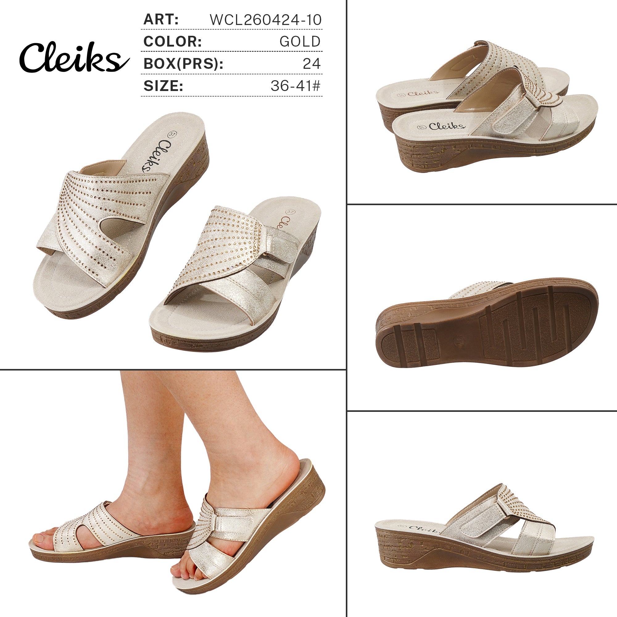 Sandali da Donna WCL260424 - 10 - Fornitura all'ingrosso di Sandali Donna da Jomix Shoes B2B