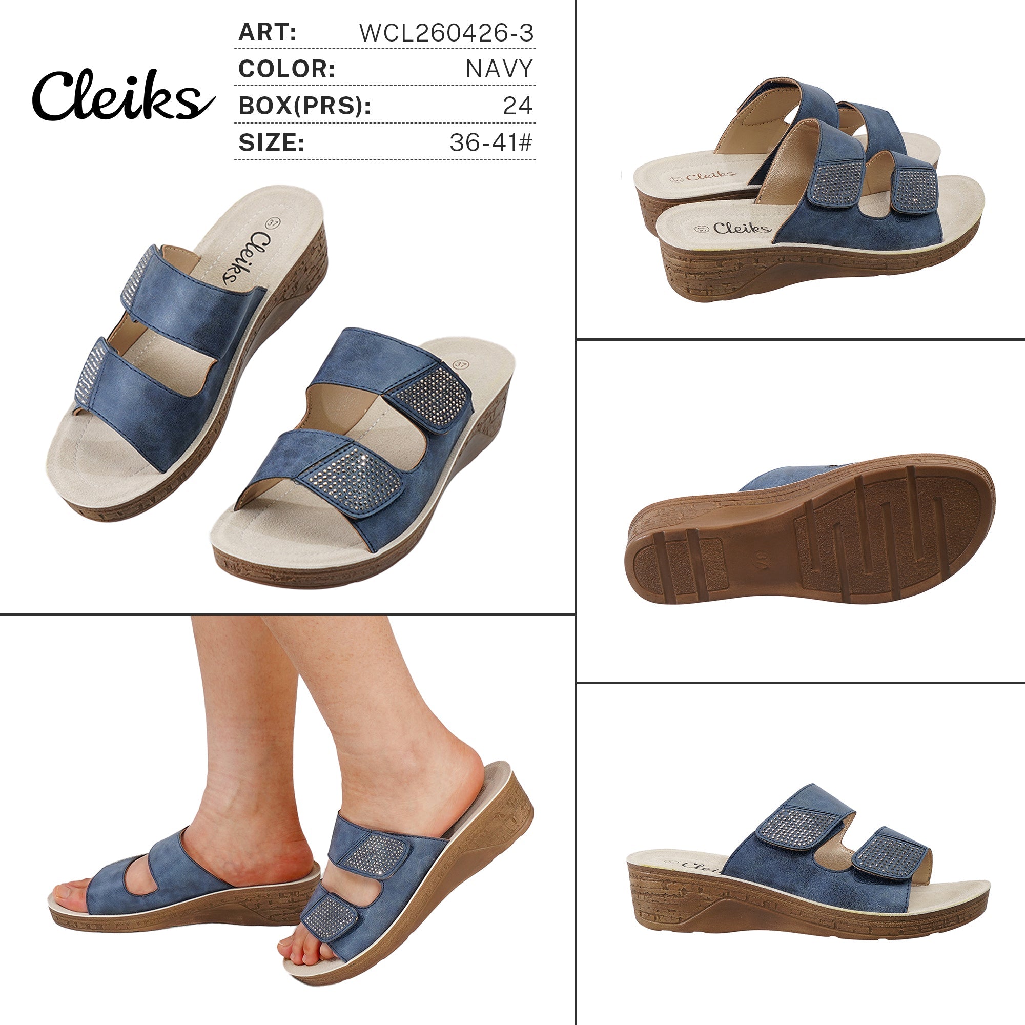 Sandali da Donna WCL260426 - 3 - Fornitura all'ingrosso di Sandali Donna da Jomix Shoes B2B