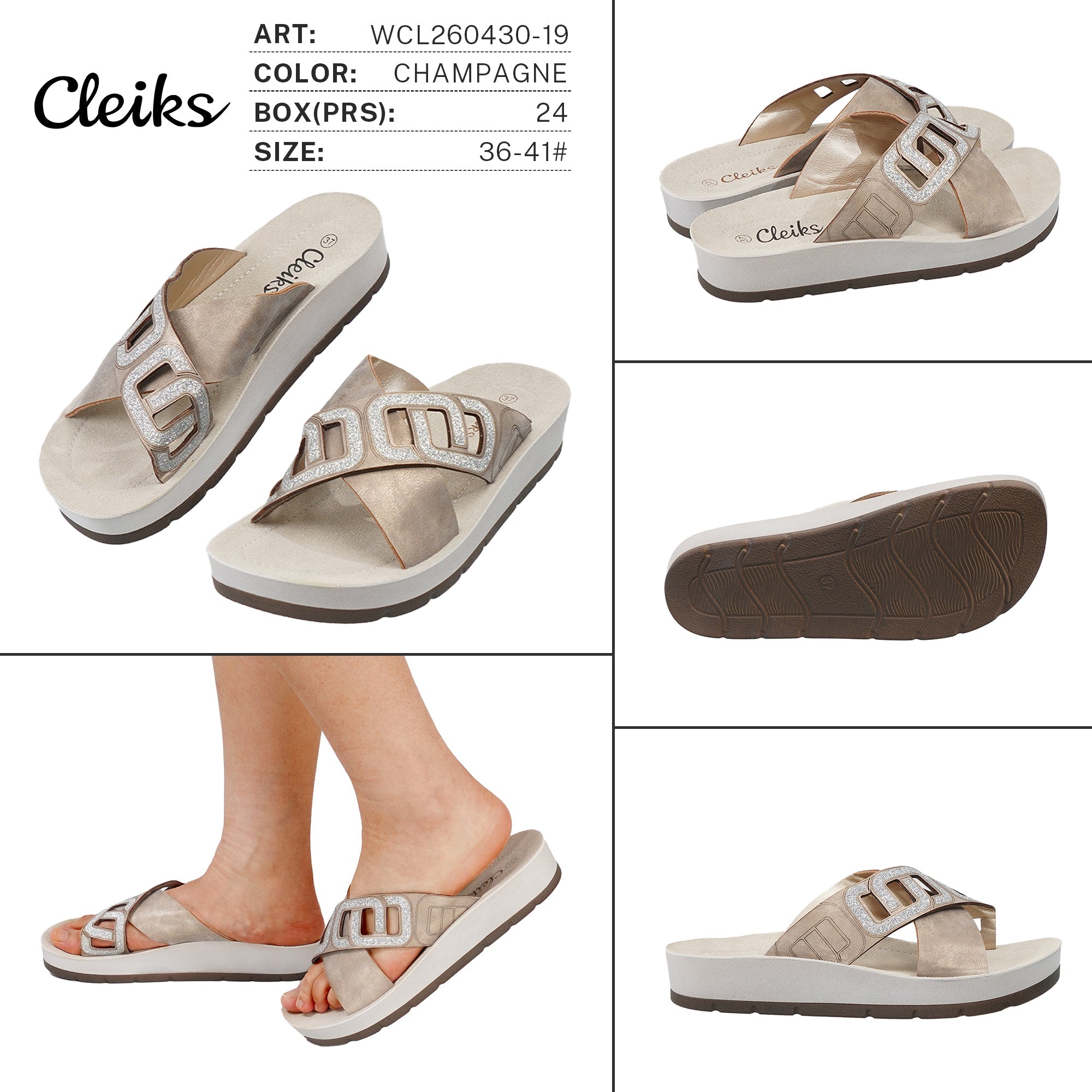 Sandali da Donna WCL260430 - 19 - Fornitura all'ingrosso di Sandali Donna da Jomix Shoes B2B