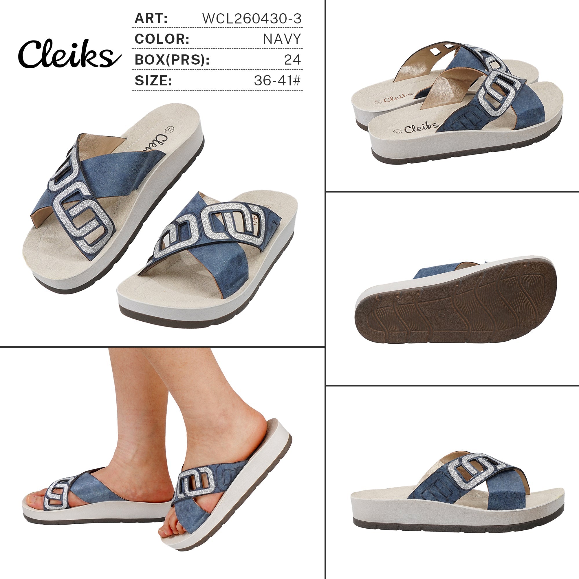 Sandali da Donna WCL260430 - 3 - Fornitura all'ingrosso di Sandali Donna da Jomix Shoes B2B