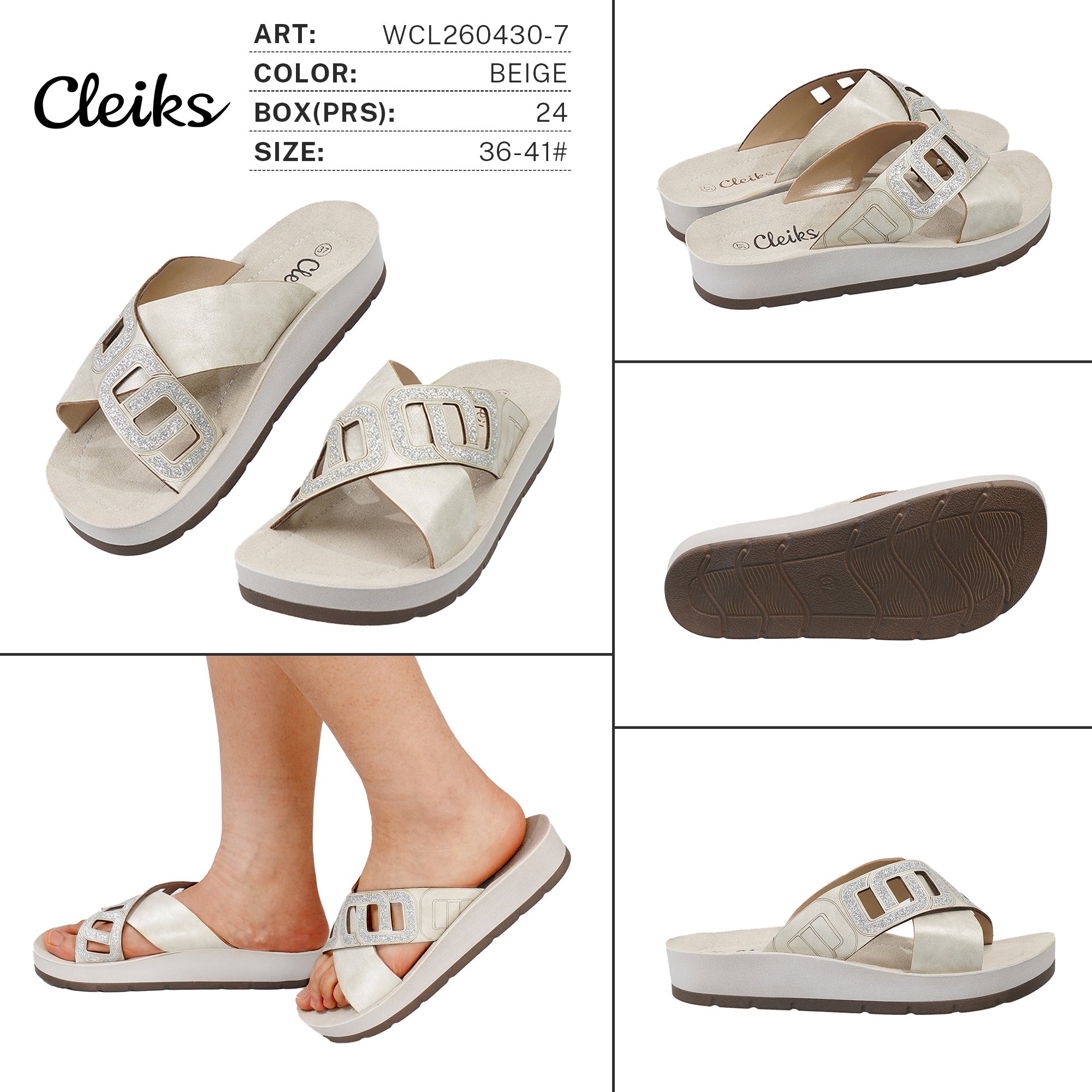 Sandali da Donna WCL260430 - 7 - Fornitura all'ingrosso di Sandali Donna da Jomix Shoes B2B