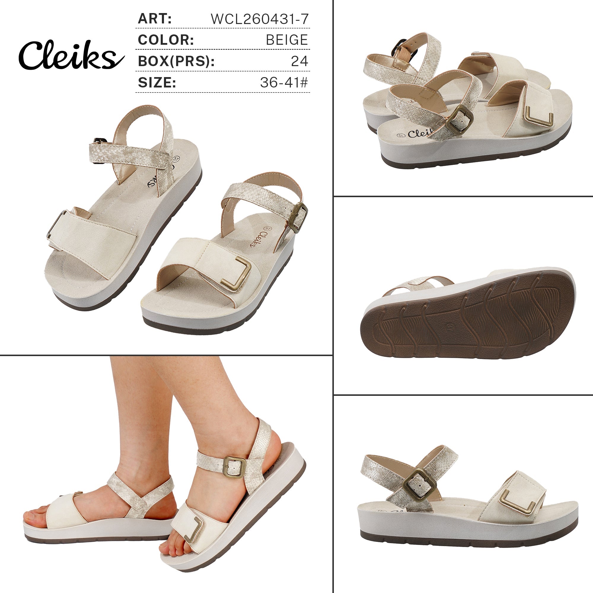 Sandali da Donna WCL260431-7 - Fornitura all'ingrosso di Sandali Donna da Jomix Shoes B2B