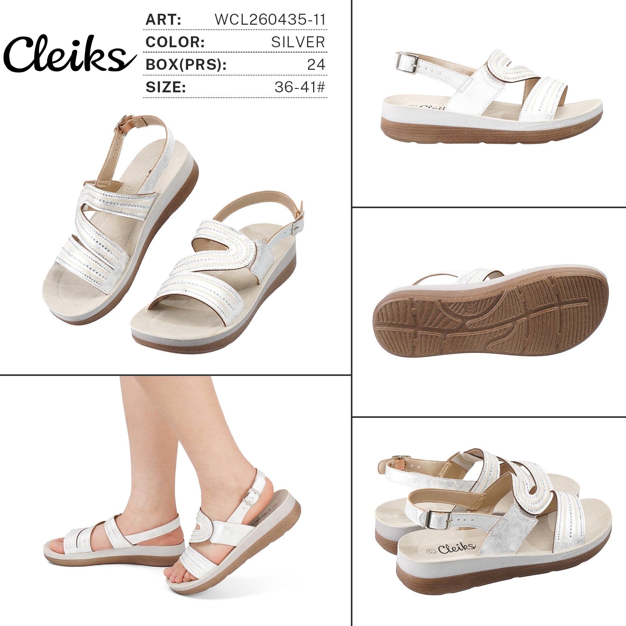 Sandali da Donna WCL260435-11 - Fornitura all'ingrosso di Sandali Donna da Jomix Shoes B2B