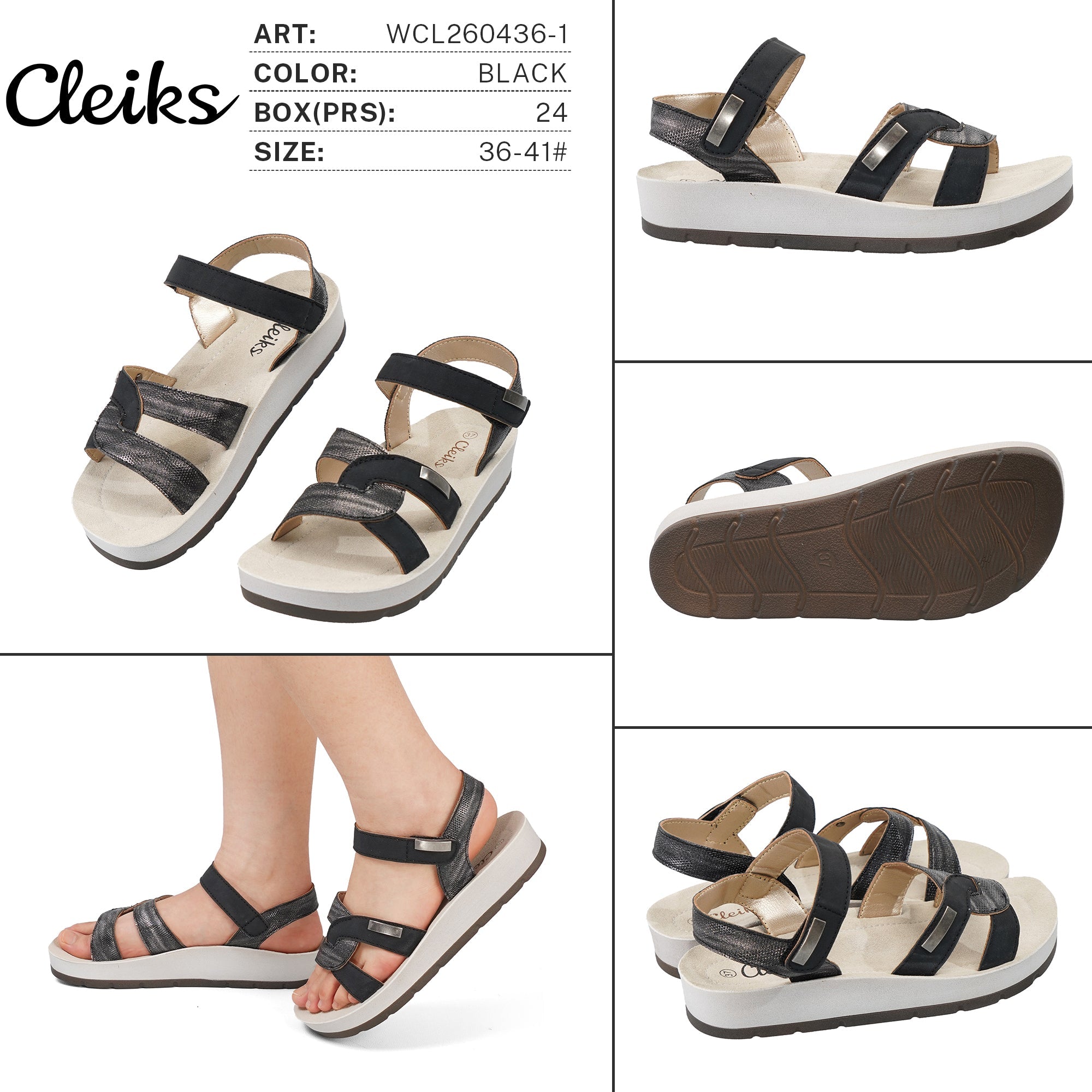 Sandali da Donna WCL260436-1 - Fornitura all'ingrosso di Sandali Donna da Jomix Shoes B2B