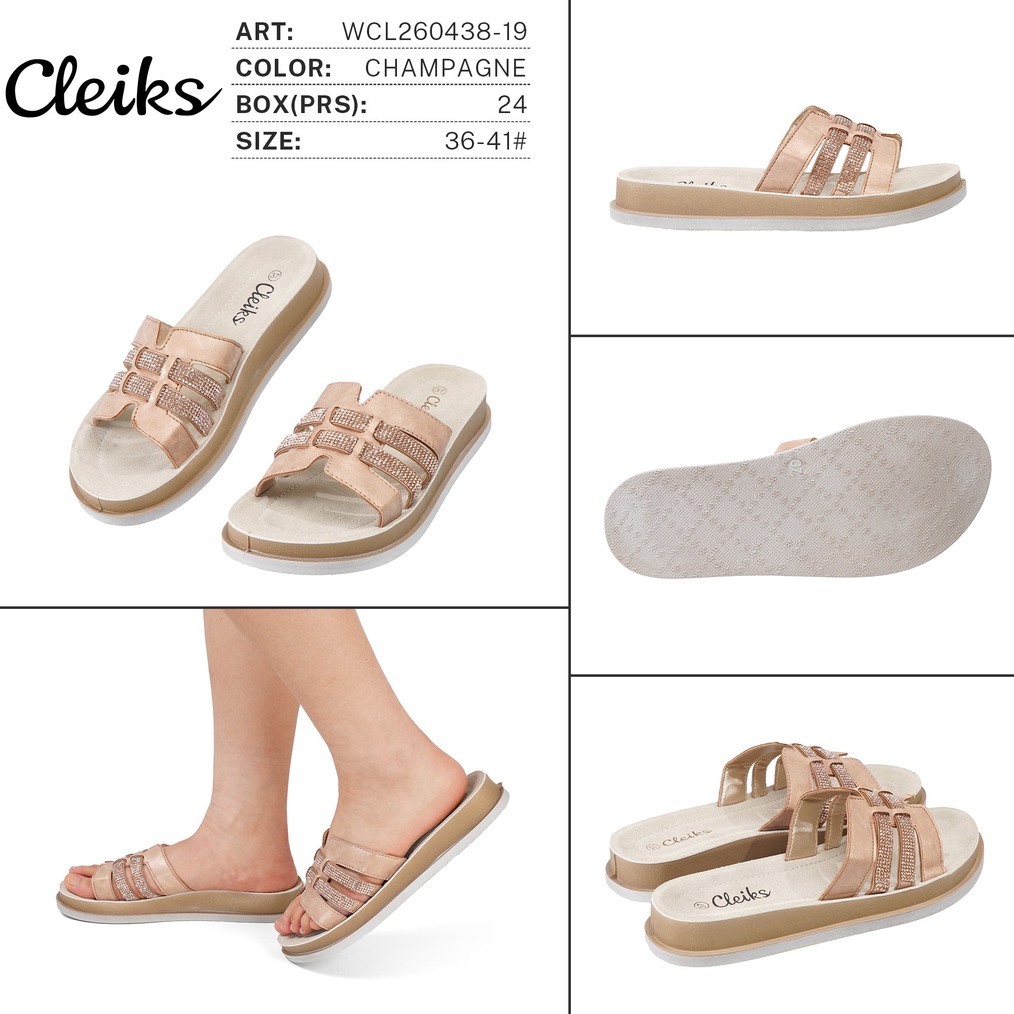 Sandali da Donna WCL260438 - 19 - Fornitura all'ingrosso di Sandali Donna da Jomix Shoes B2B