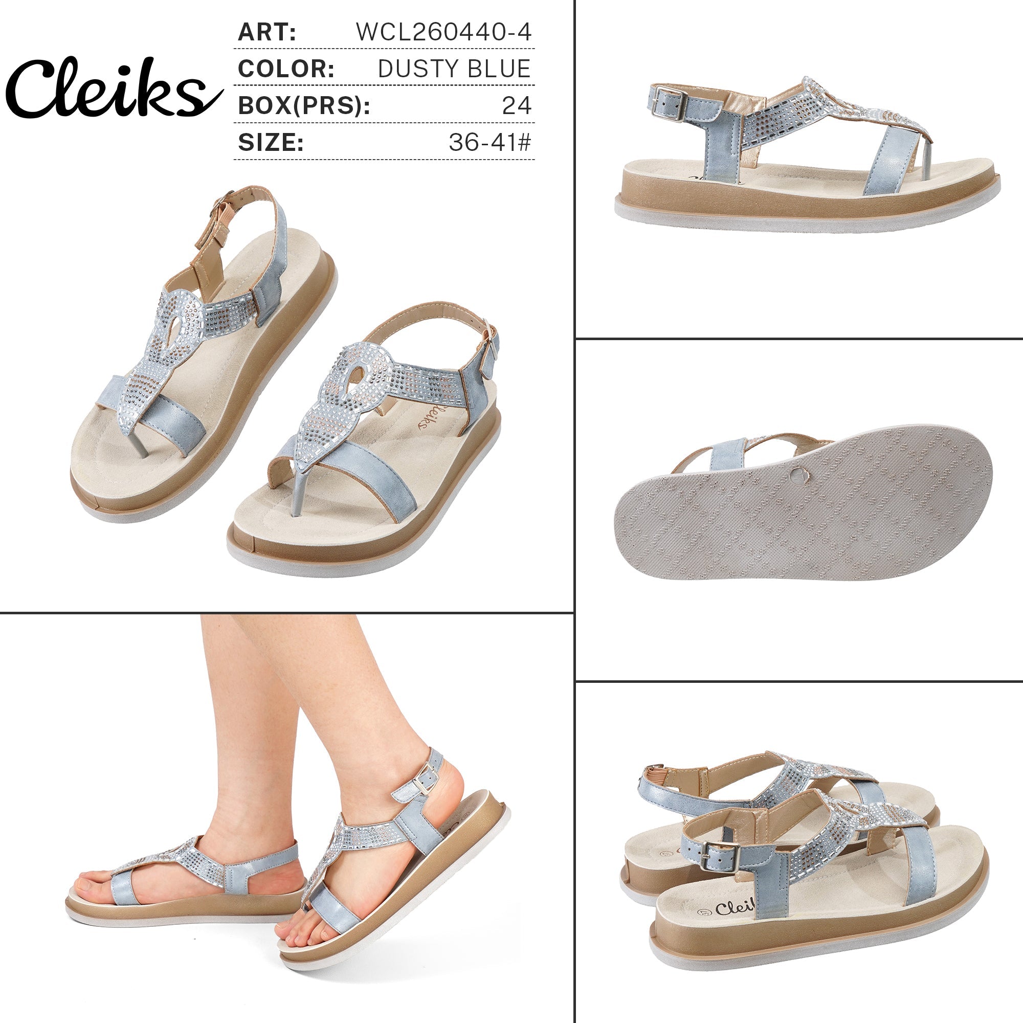 Sandali da Donna WCL260440 - 4 - Fornitura all'ingrosso di Sandali Donna da Jomix Shoes B2B