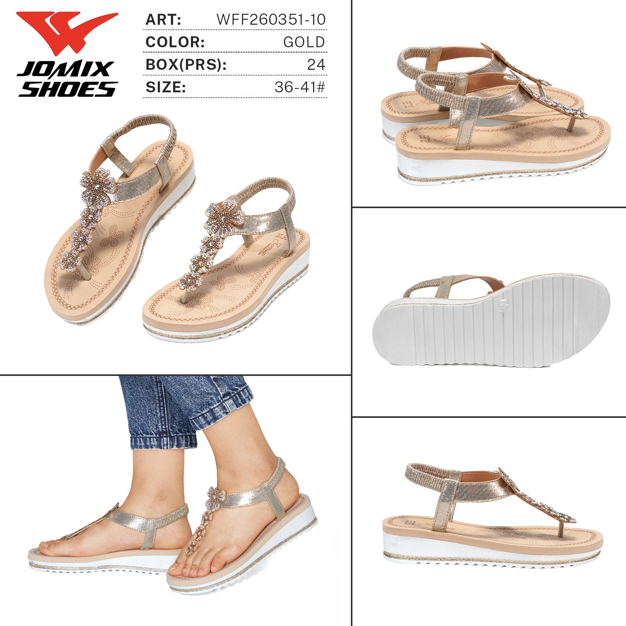 Sandali da Donna WFF260351 - 10 - Fornitura all'ingrosso di Sandali Donna da Jomix Shoes B2B