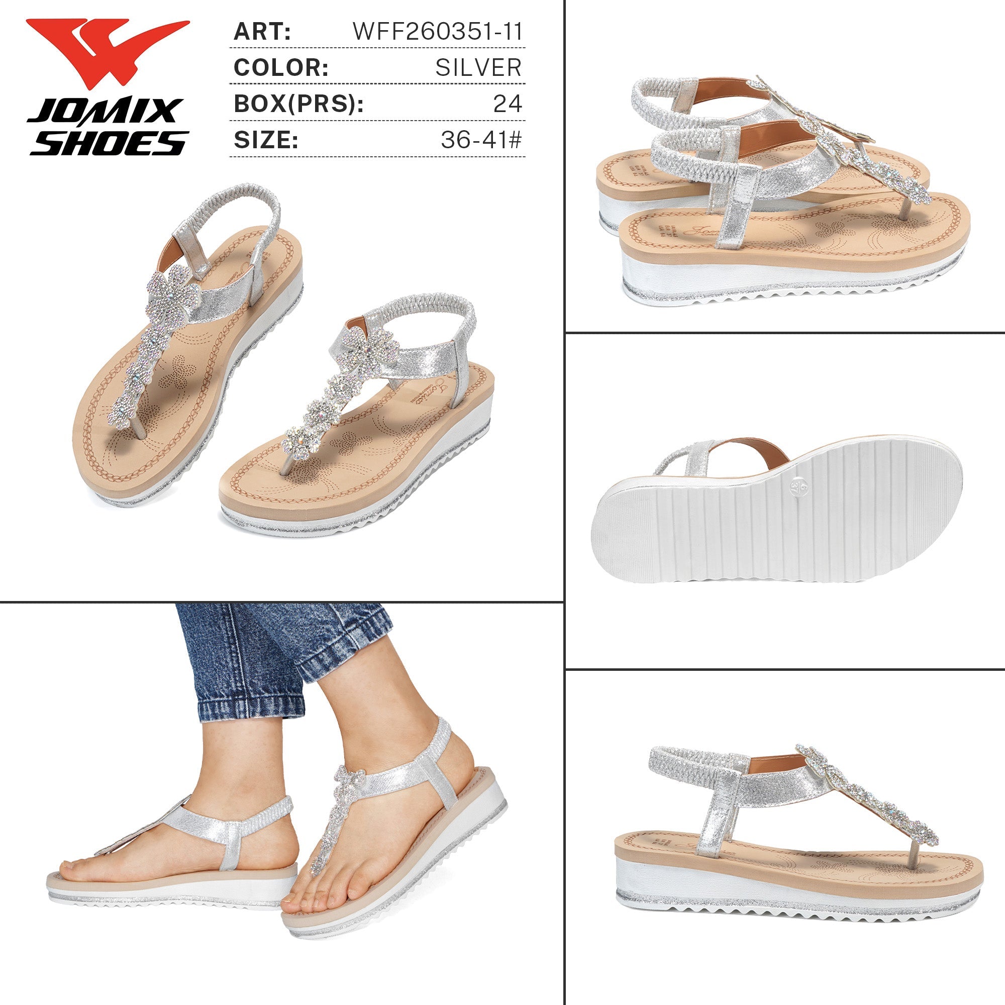 Sandali da Donna WFF260351 - 11 - Fornitura all'ingrosso di Sandali Donna da Jomix Shoes B2B