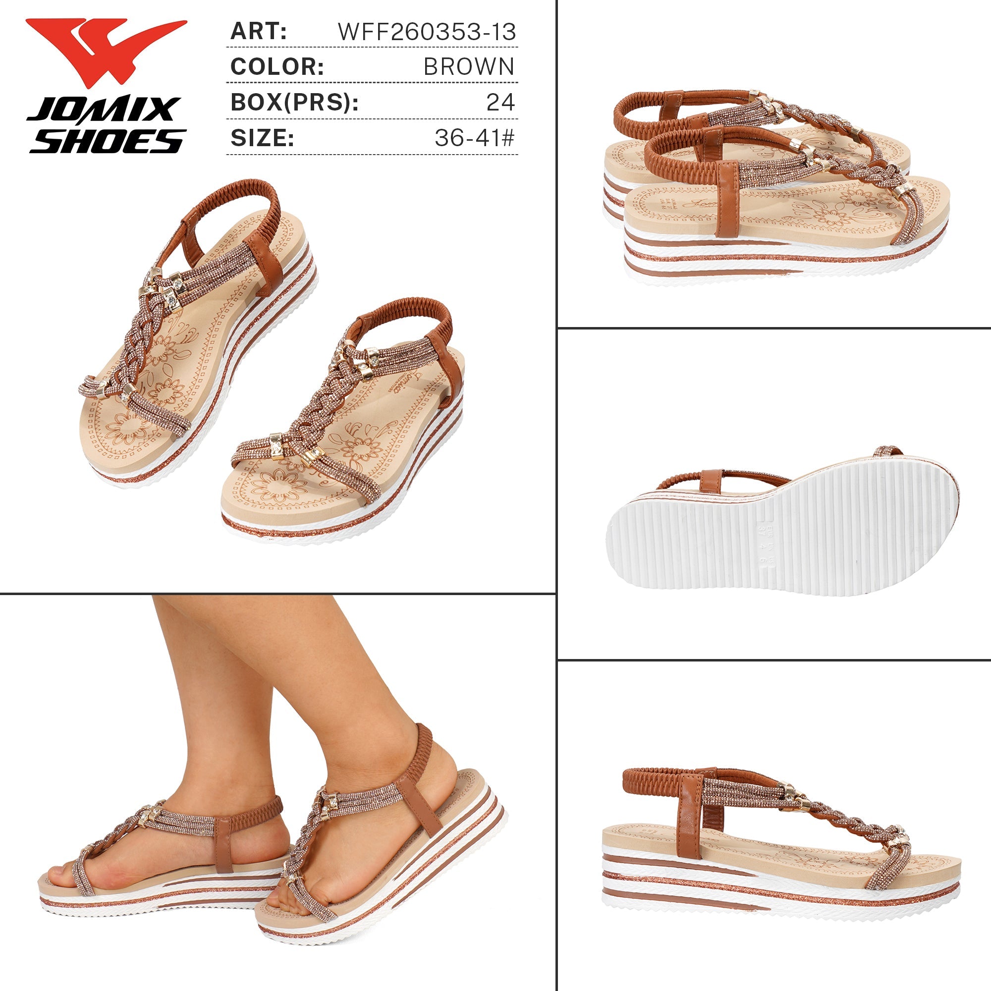Sandali da Donna WFF260353 - 13 - Fornitura all'ingrosso di Sandali Donna da Jomix Shoes B2B