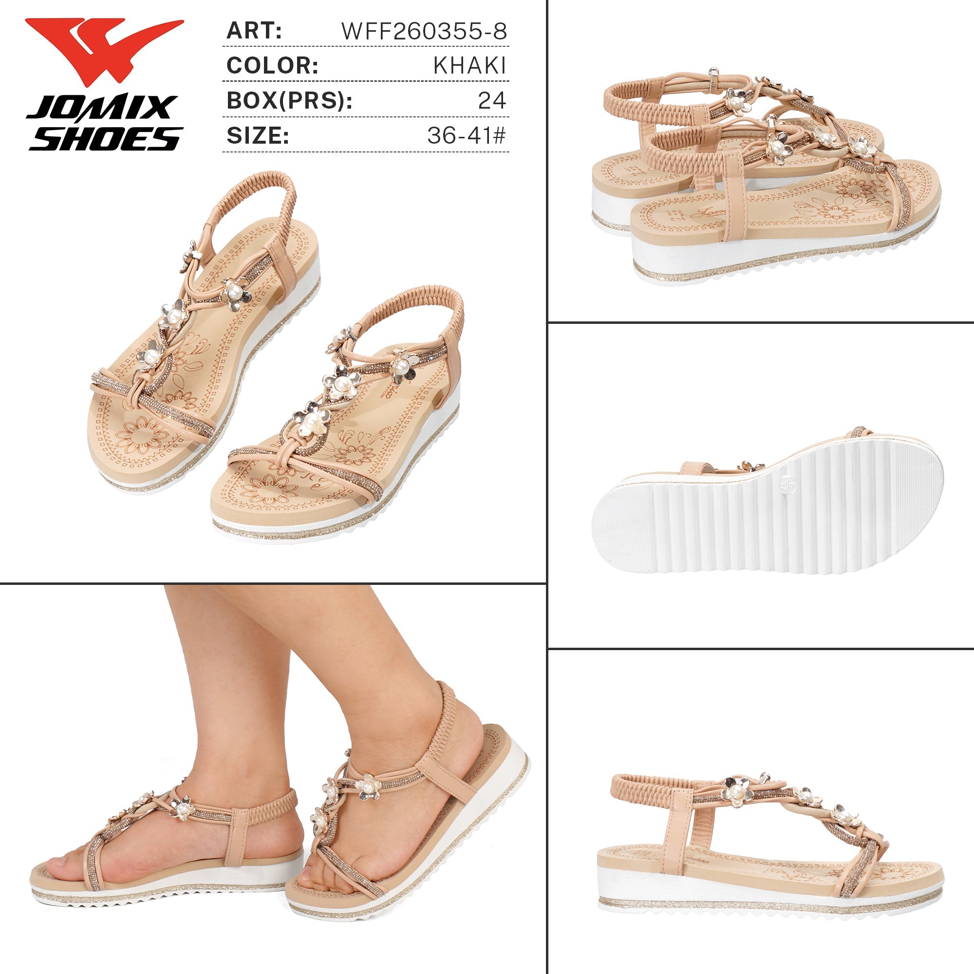 Sandali da Donna WFF260355 - 8 - Fornitura all'ingrosso di Sandali Donna da Jomix Shoes B2B