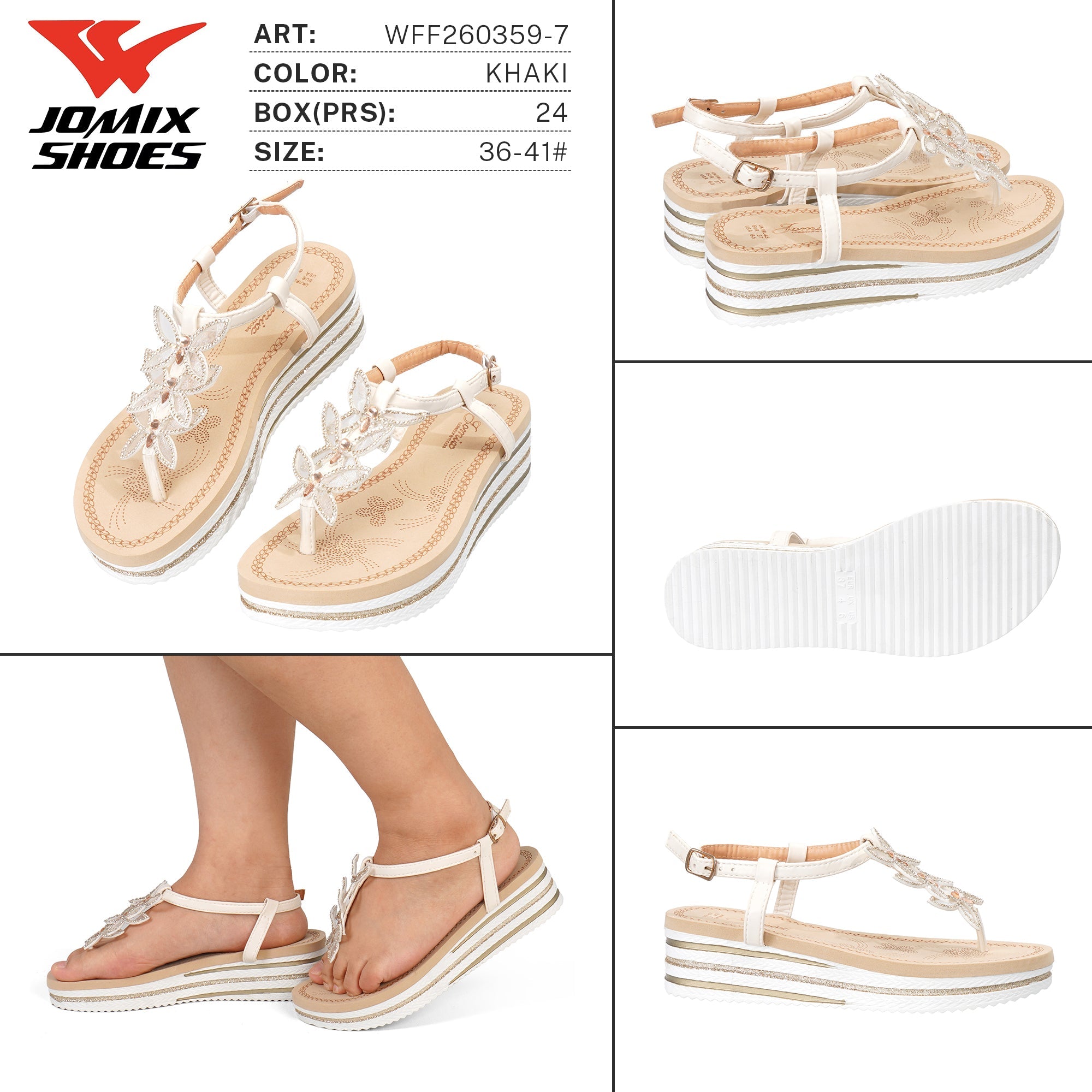 Sandali da Donna WFF260359 - 7 - Fornitura all'ingrosso di Sandali Donna da Jomix Shoes B2B