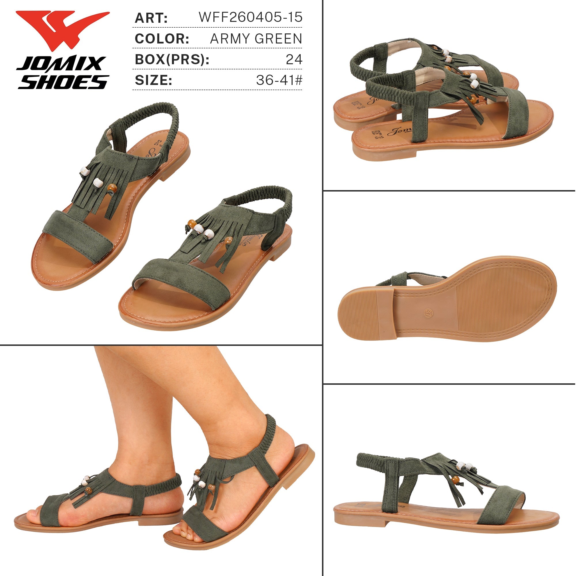 Sandali da Donna WFF260405 - 15 - Fornitura all'ingrosso di Sandali Donna da Jomix Shoes B2B