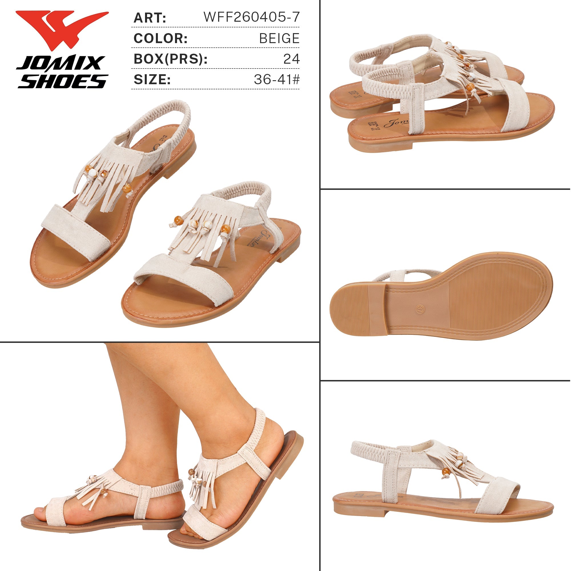 Sandali da Donna WFF260405 - 7 - Fornitura all'ingrosso di Sandali Donna da Jomix Shoes B2B