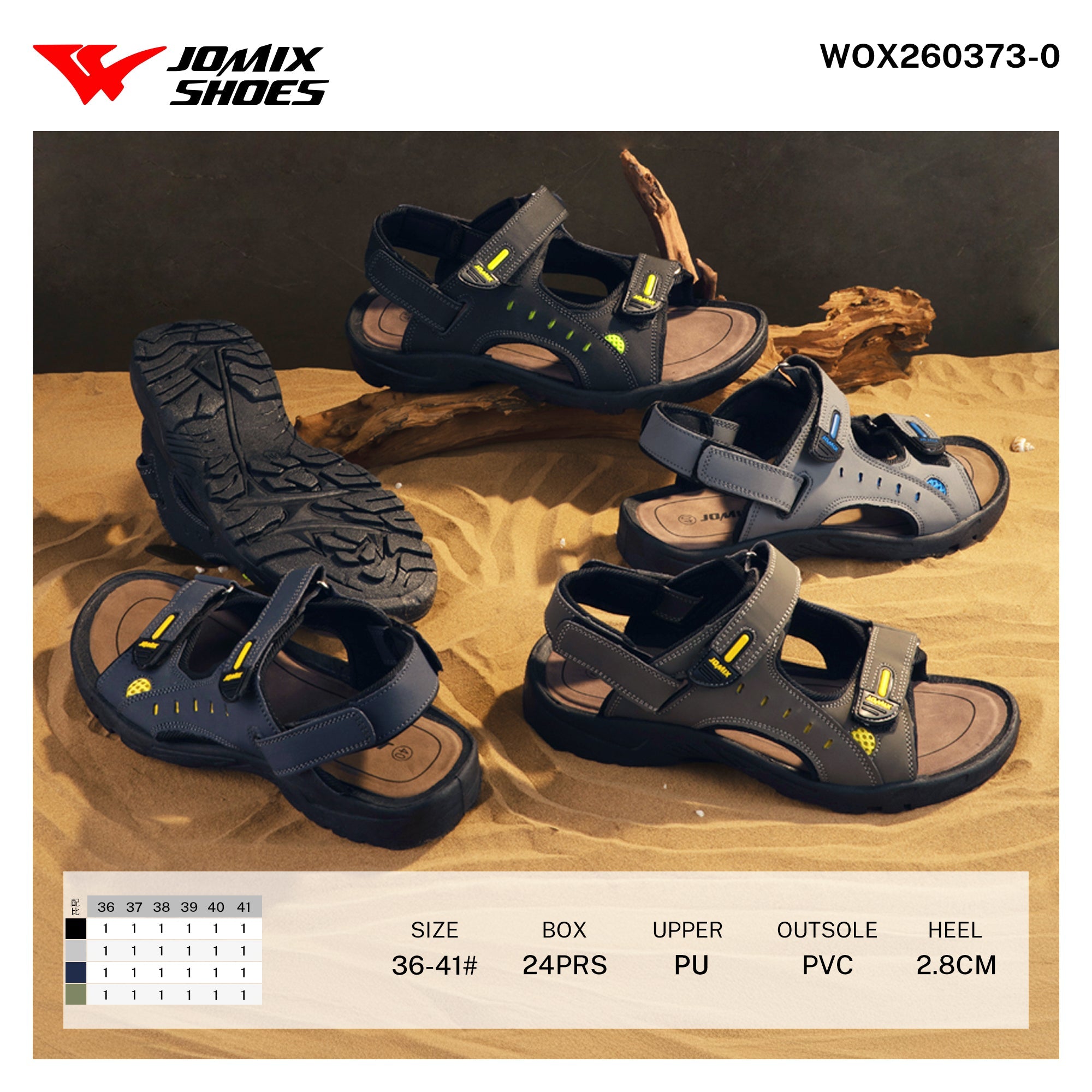 Sandali da Donna WOX260373 - 0 - Fornitura all'ingrosso di Sandali Donna da Jomix Shoes B2B