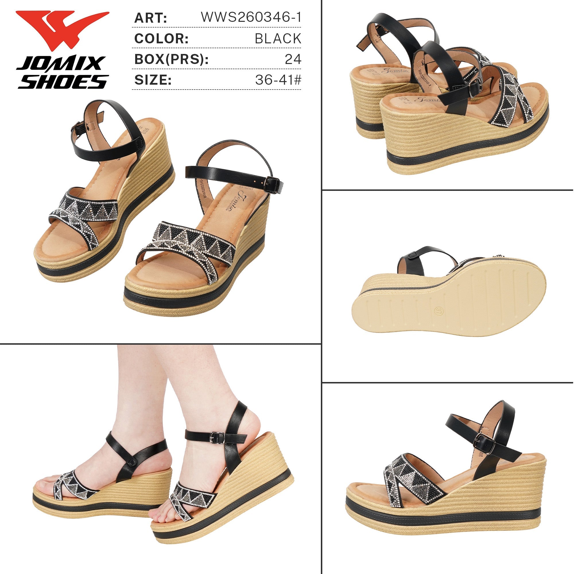 Sandali da Donna WWS260346-1 - Fornitura all'ingrosso di Sandali Donna da Jomix Shoes B2B