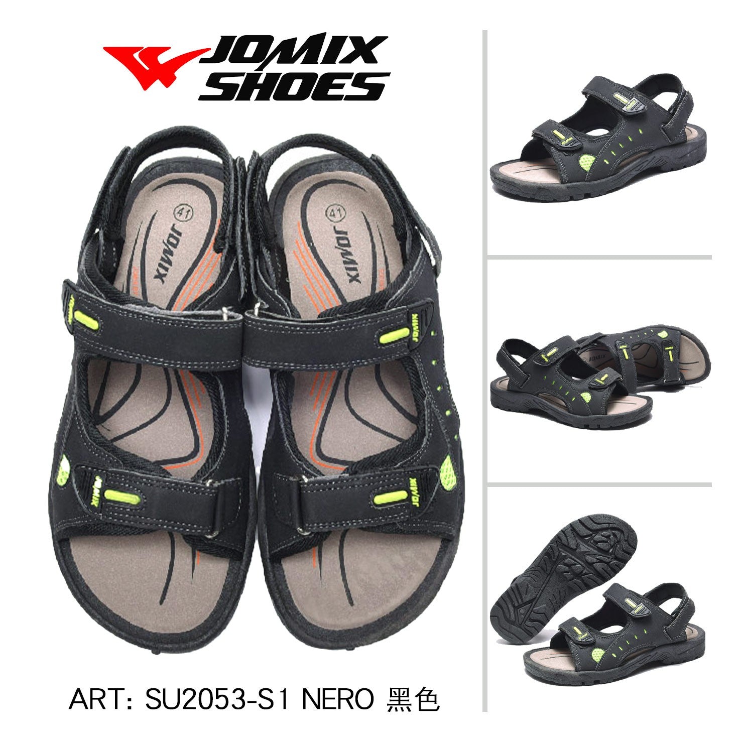 Sandali da uomo Jomix Shoes SU2053 - S1 - Fornitura all'ingrosso di Sandali Uomo da Jomix Shoes B2B
