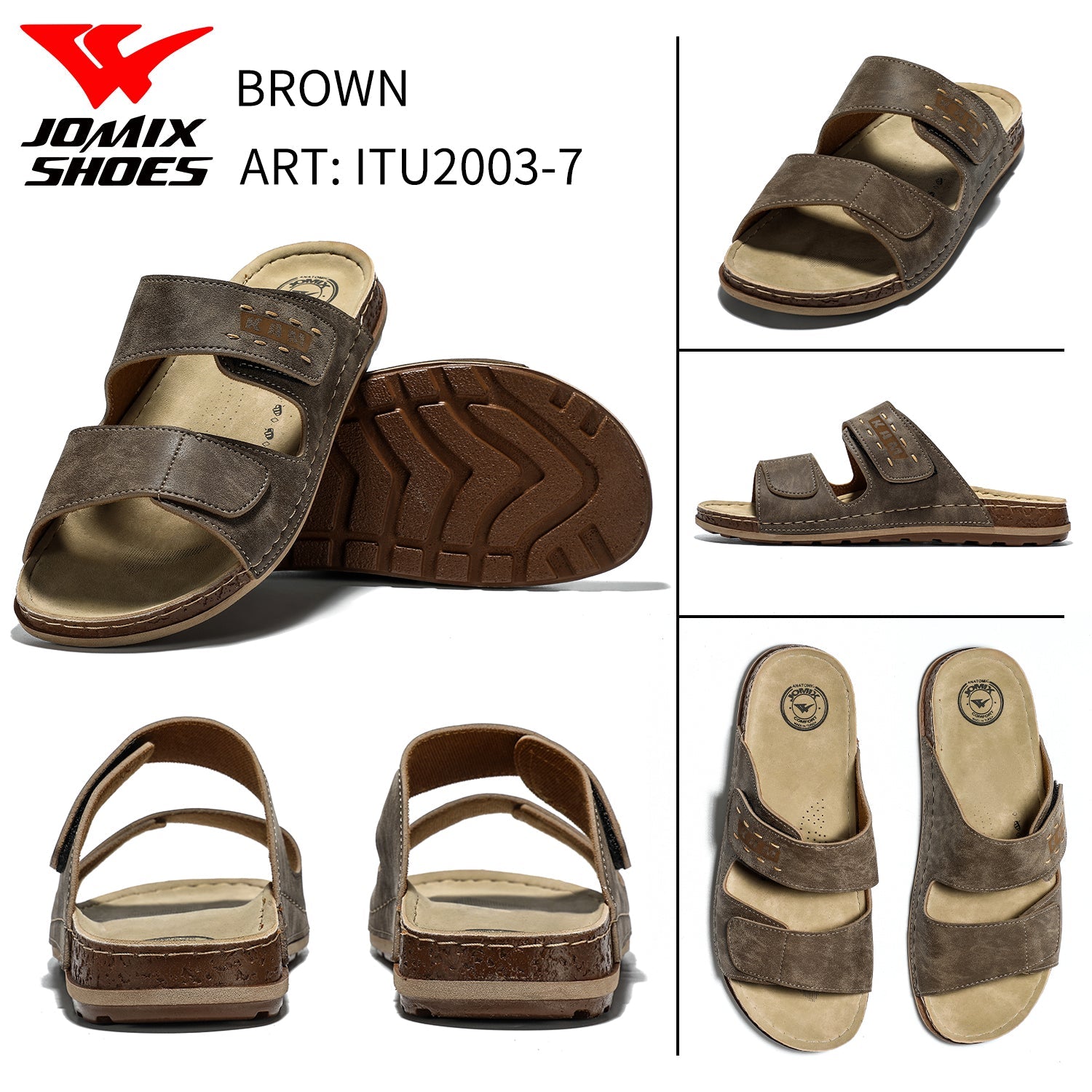 Sandali Da Uomo Made In Italy ITU2003 - 7 - Fornitura all'ingrosso di Sandali Uomo da Jomix Shoes B2B